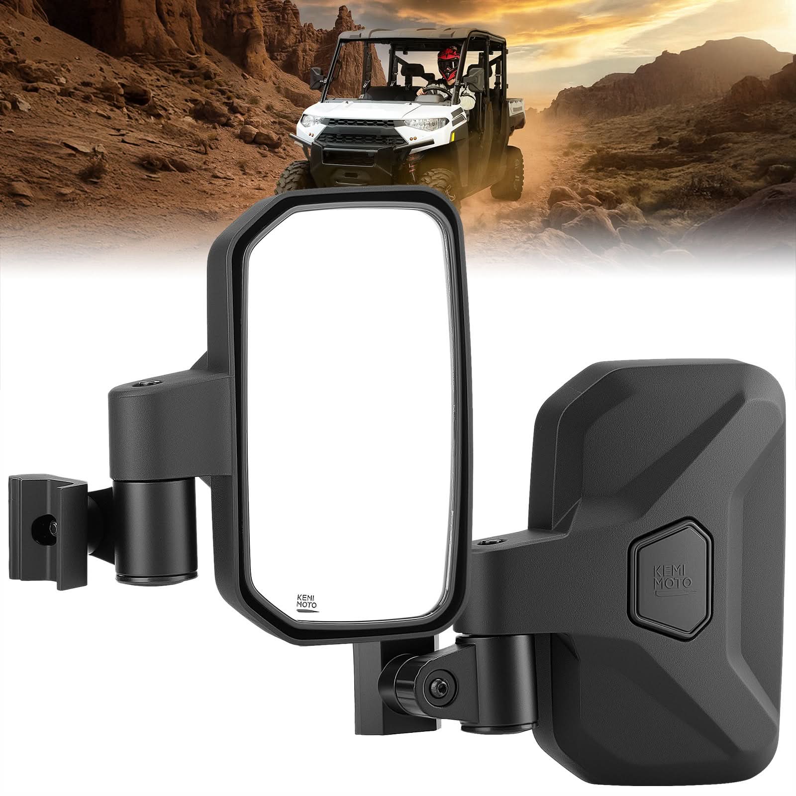 Spring Back UTV Side Mirrors for Polaris ,Can-Am, CFMOTO - Image 8
