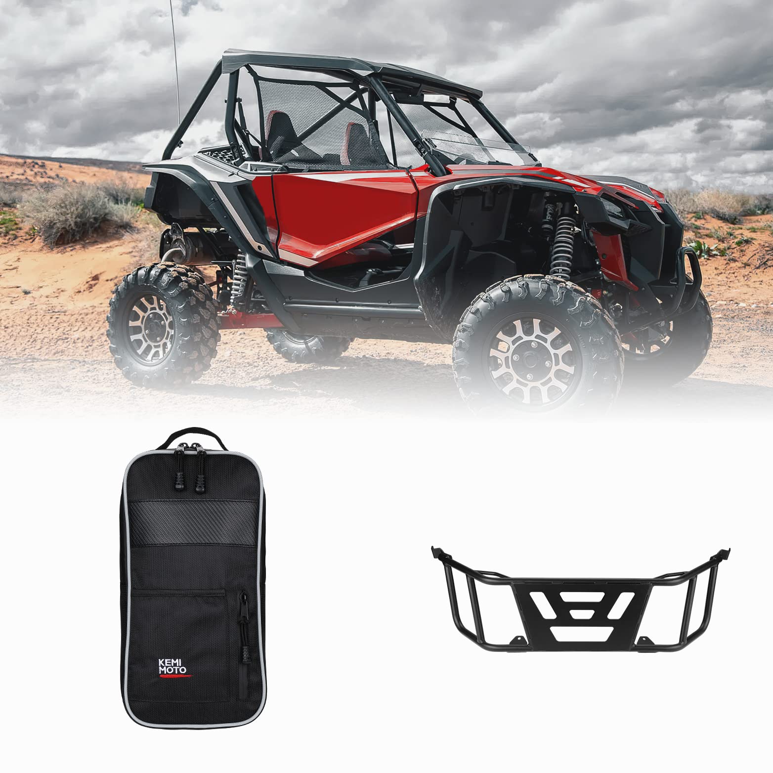 Tailgate Extender & Center Storage Bag for Talon 1000r 1000x 1000x-4 - Image 10