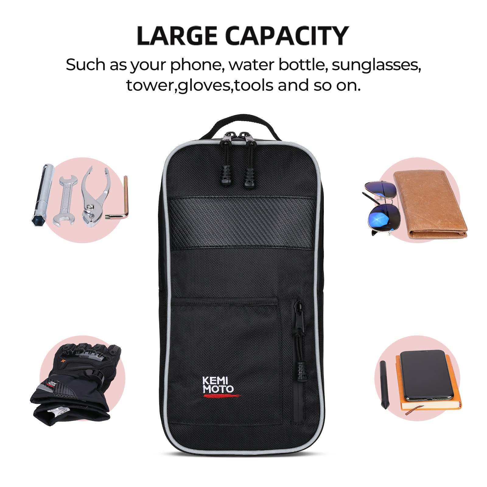 Tailgate Extender & Center Storage Bag for Talon 1000r 1000x 1000x-4 - Image 6