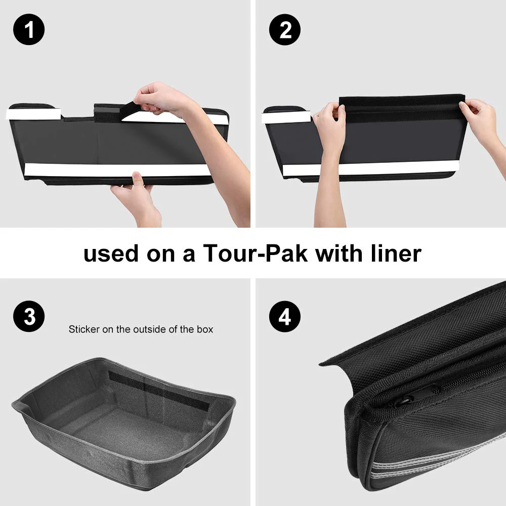 Street Glide Tour Pak Organizer for Electra Glide Road King Road Glide - Image 4