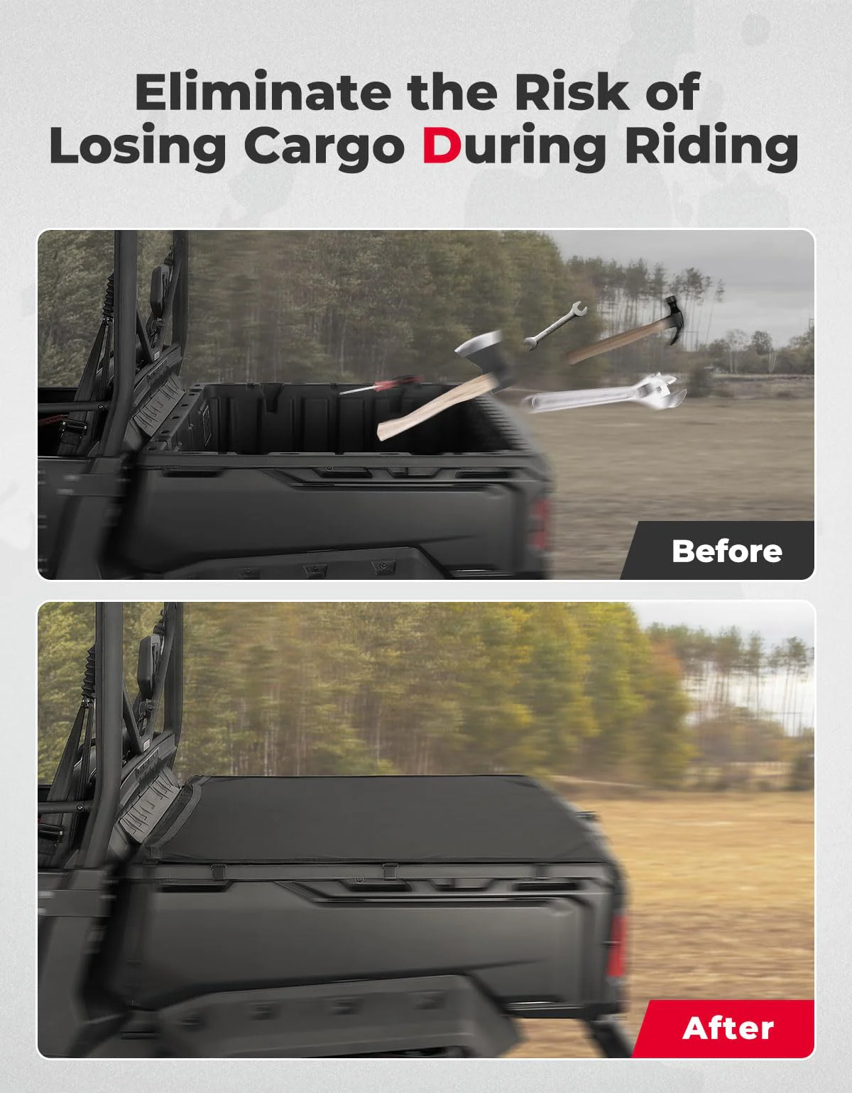 Stretchable Cargo Bed Net for Can-Am Defender / Polaris Ranger General - Image 4