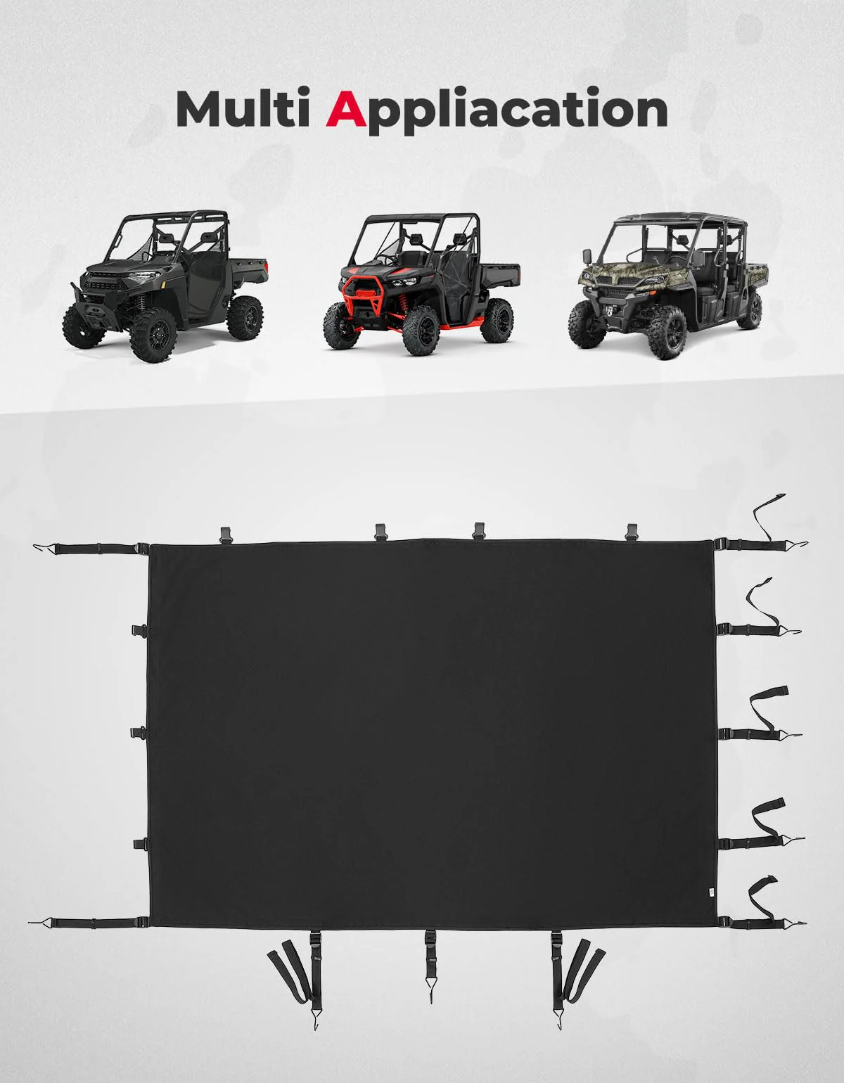 Stretchable Cargo Bed Net for Can-Am Defender / Polaris Ranger General - Image 5