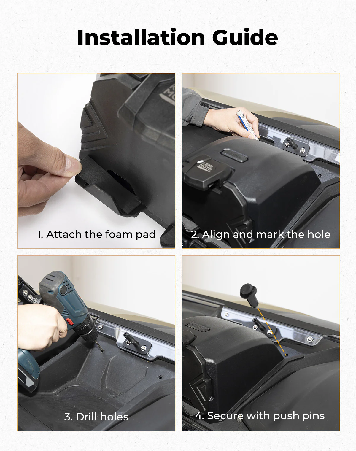 Tablet Holder for 2023+ CFMOTO ZForce 950 | 800 Trail - Image 5