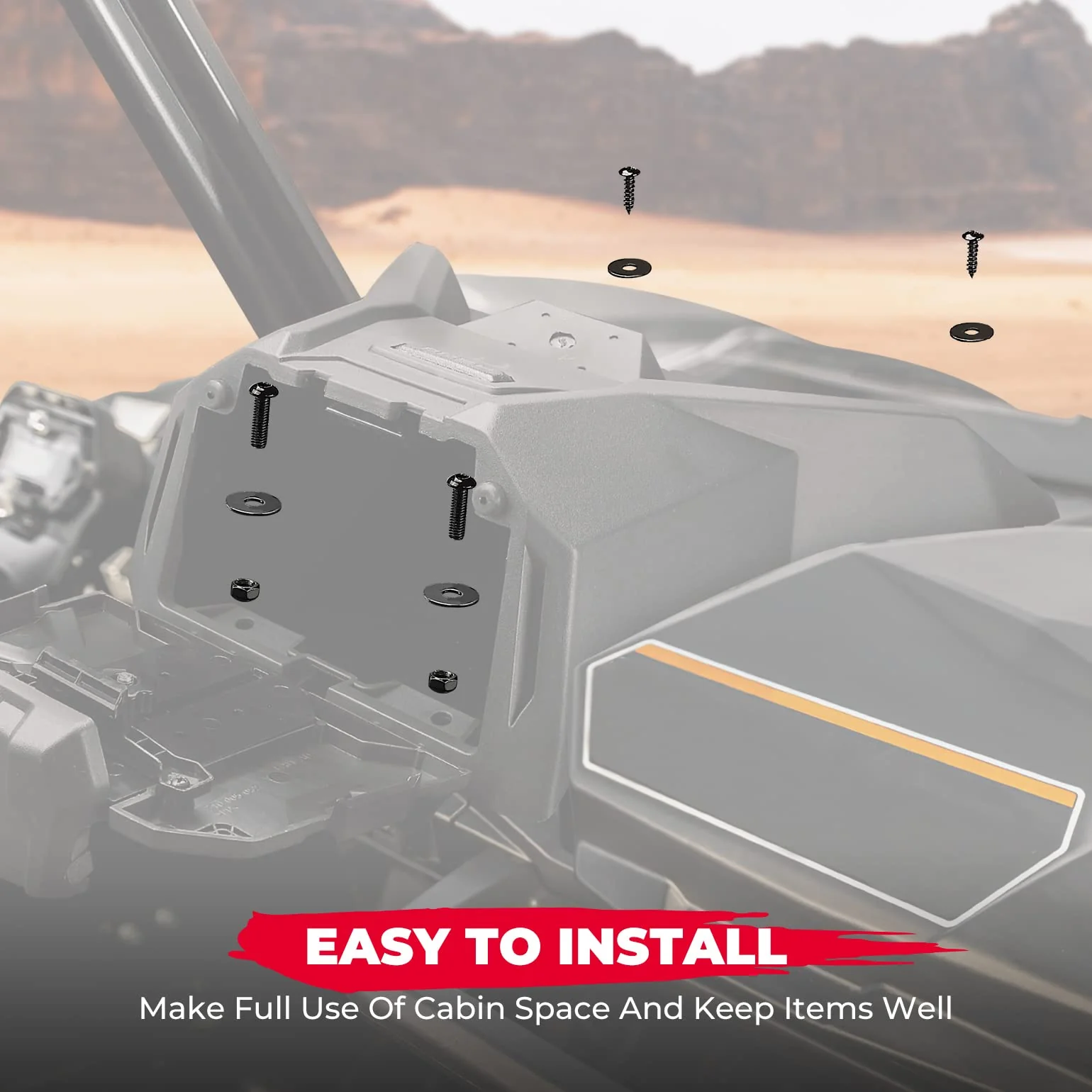 Tablet Holder With Storage Box for Can Am Maverick Sport & Trail, Commander - Image 5