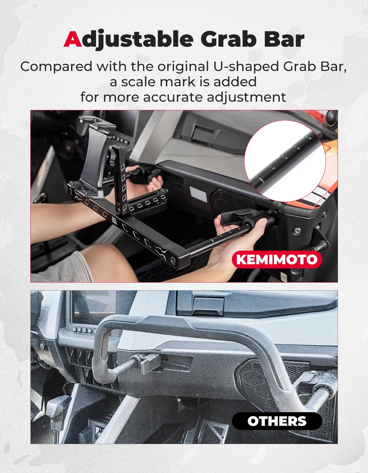 Electronic Device Mounts with Grab Bar For RZR PRO XP/R/Turbo R - Image 5