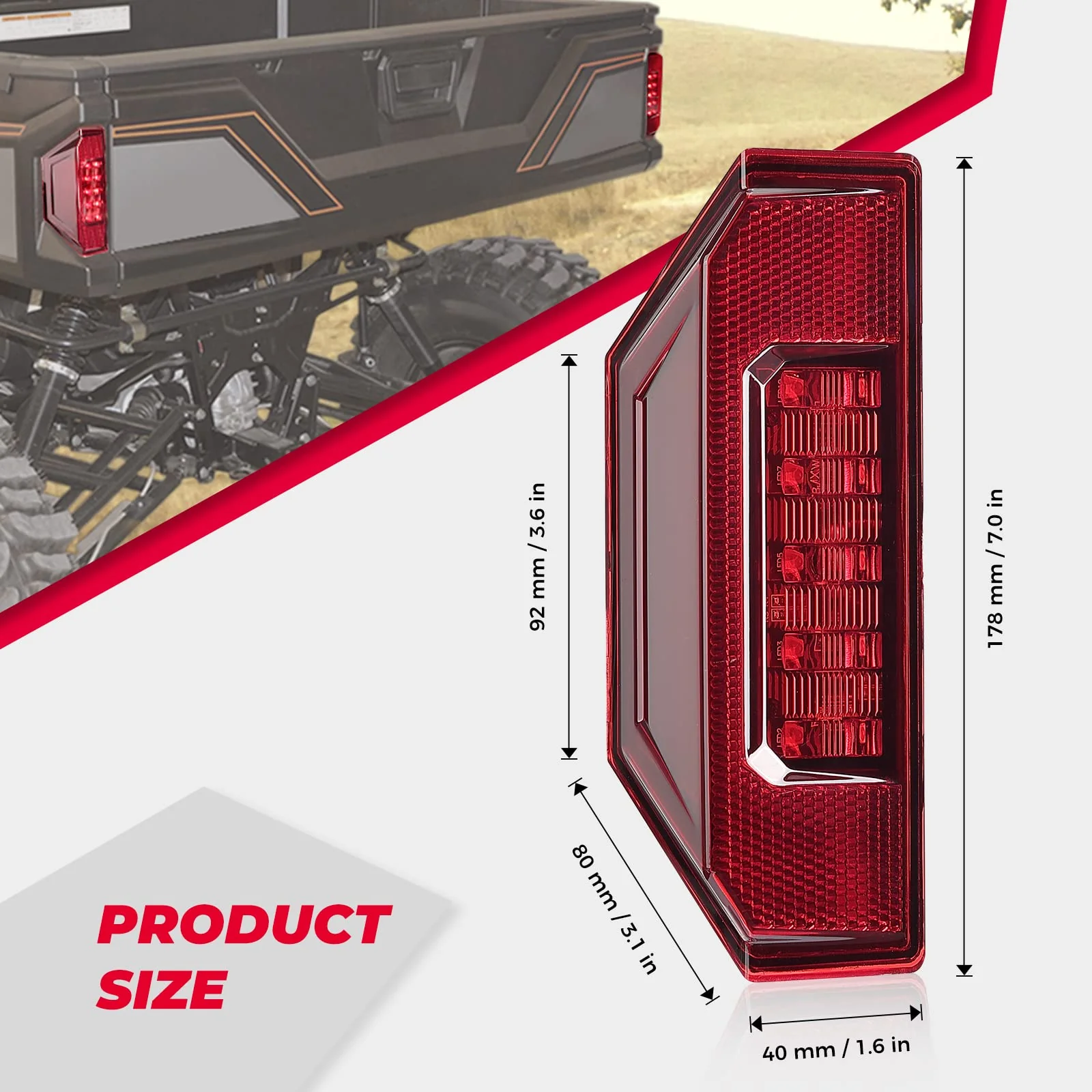 Tail Light for Polaris Ranger / General (1 PCS) - Image 4