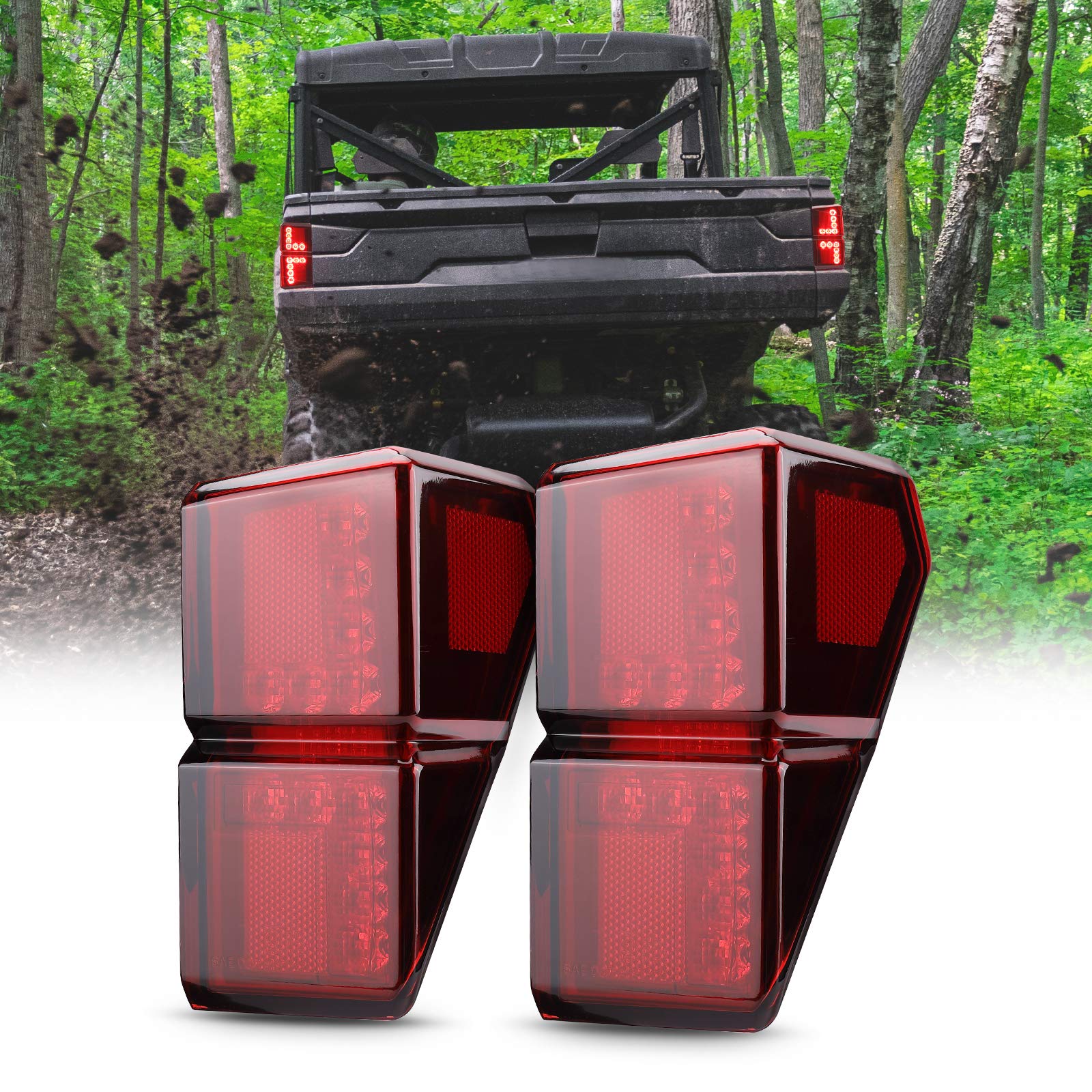 Tail Lights for Polaris Ranger 1000 XP/ Crew 2018-2025 - Image 6