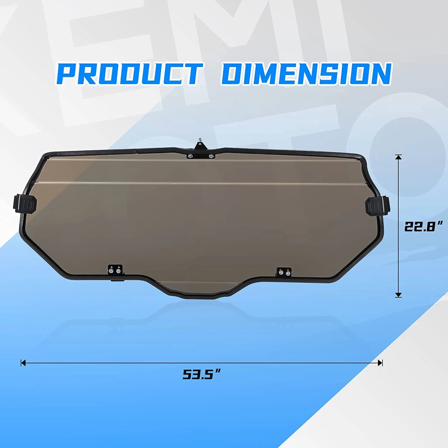 Rear Windshield of High Light Transmittance for Talon 1000X 1000R - Image 5