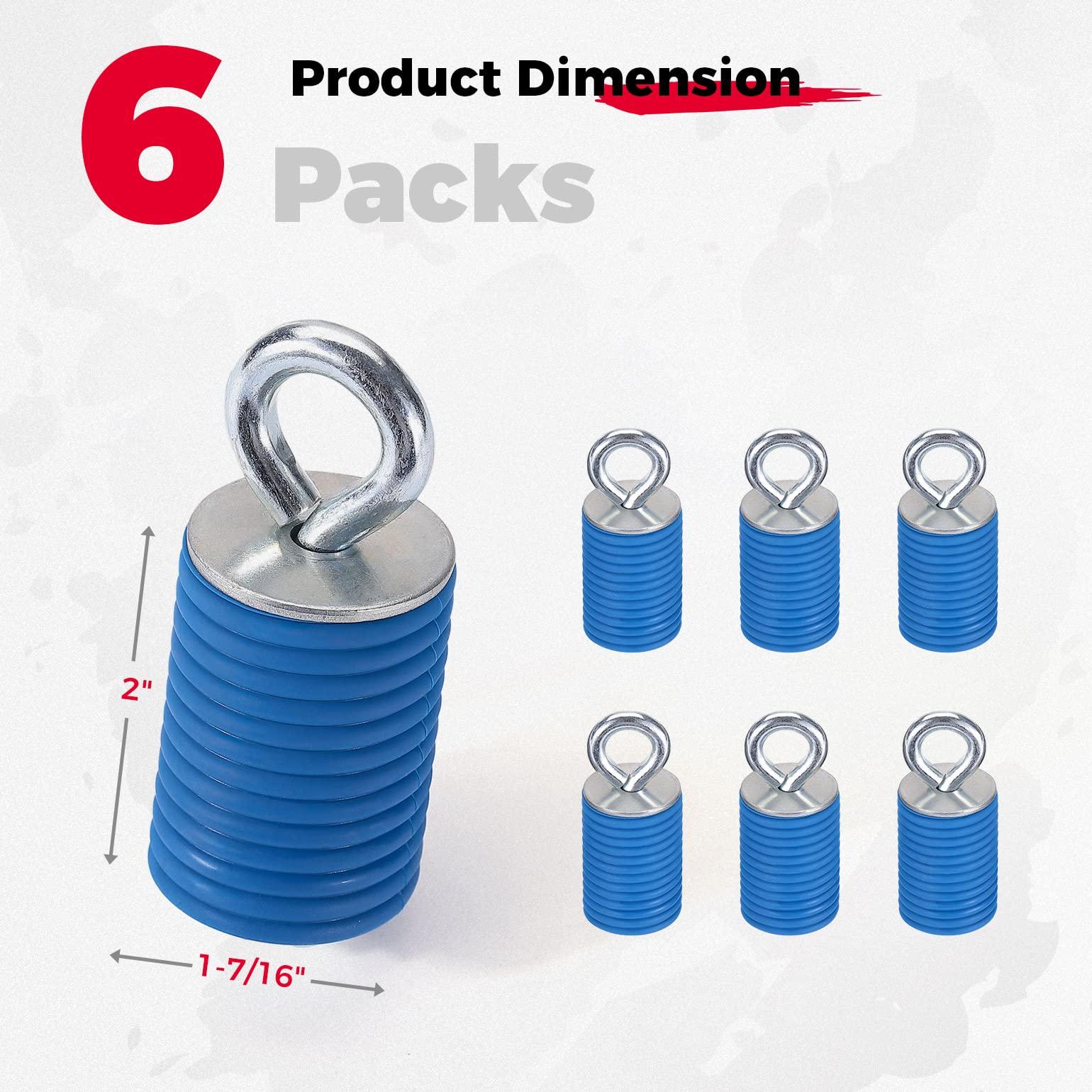 Tie Down Anchors with 1-7/16" Hole for Ranger/ General (6 Pcs) - Image 5
