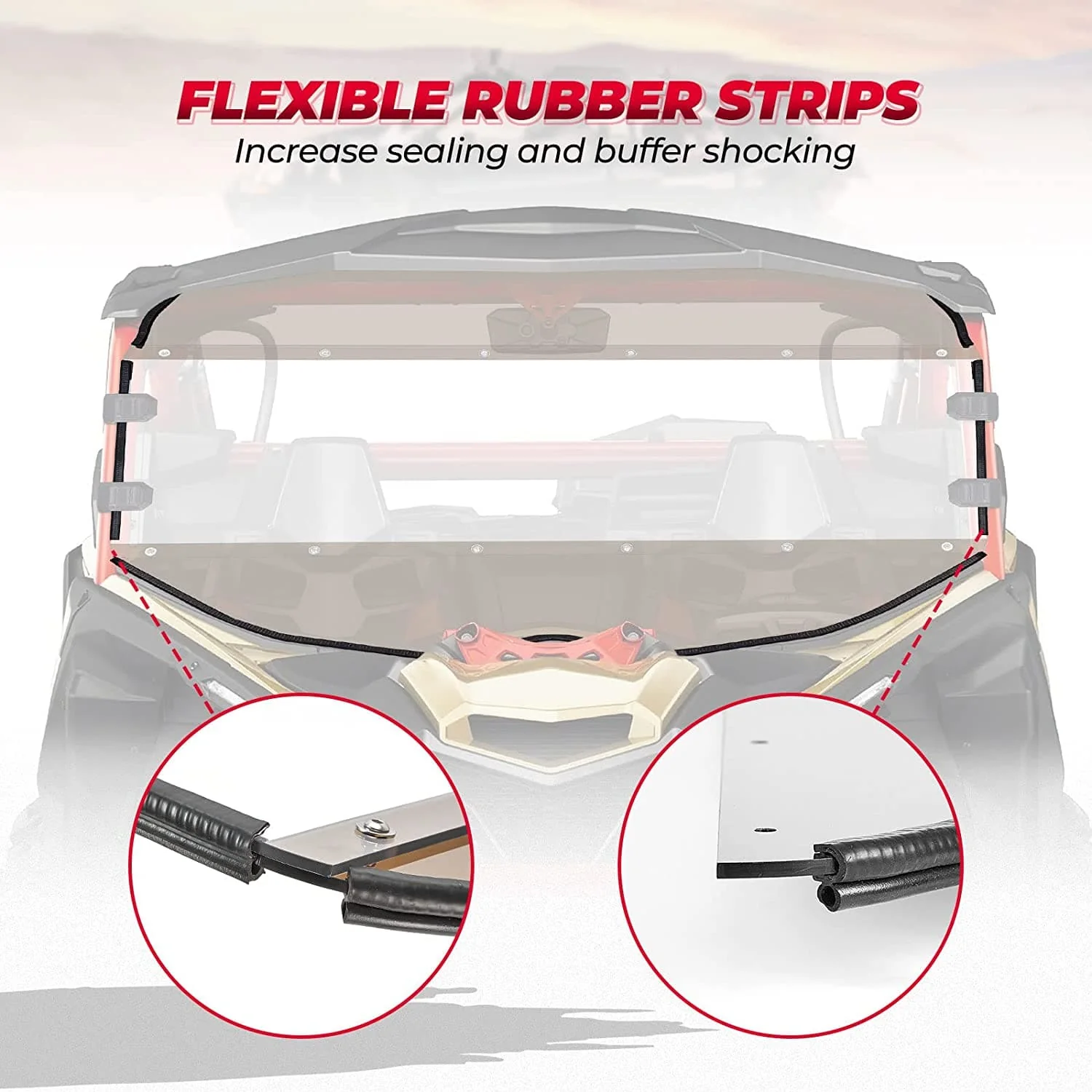 Tinted Full Windshield for Can Am Maverick X3/ MAX - Image 5
