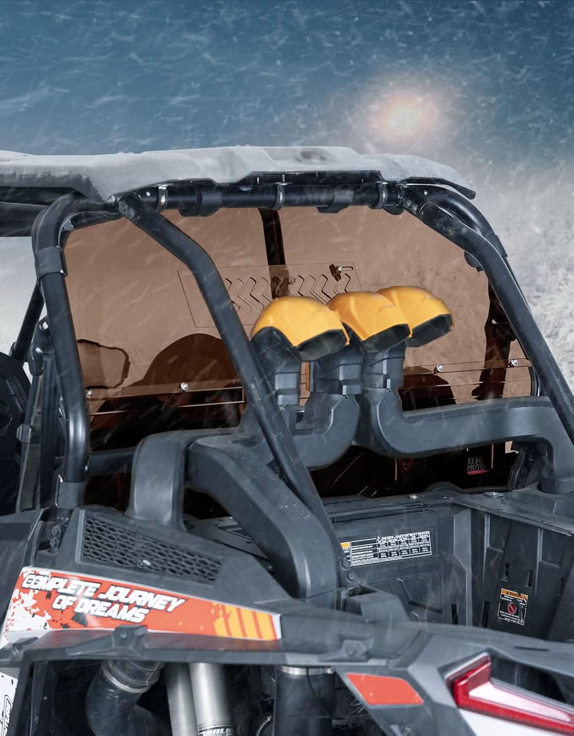 Tinted Rear Windshield with Vented Window for Polaris RZR XP 1000 & XP4 1000 (2014–2023) - Image 7
