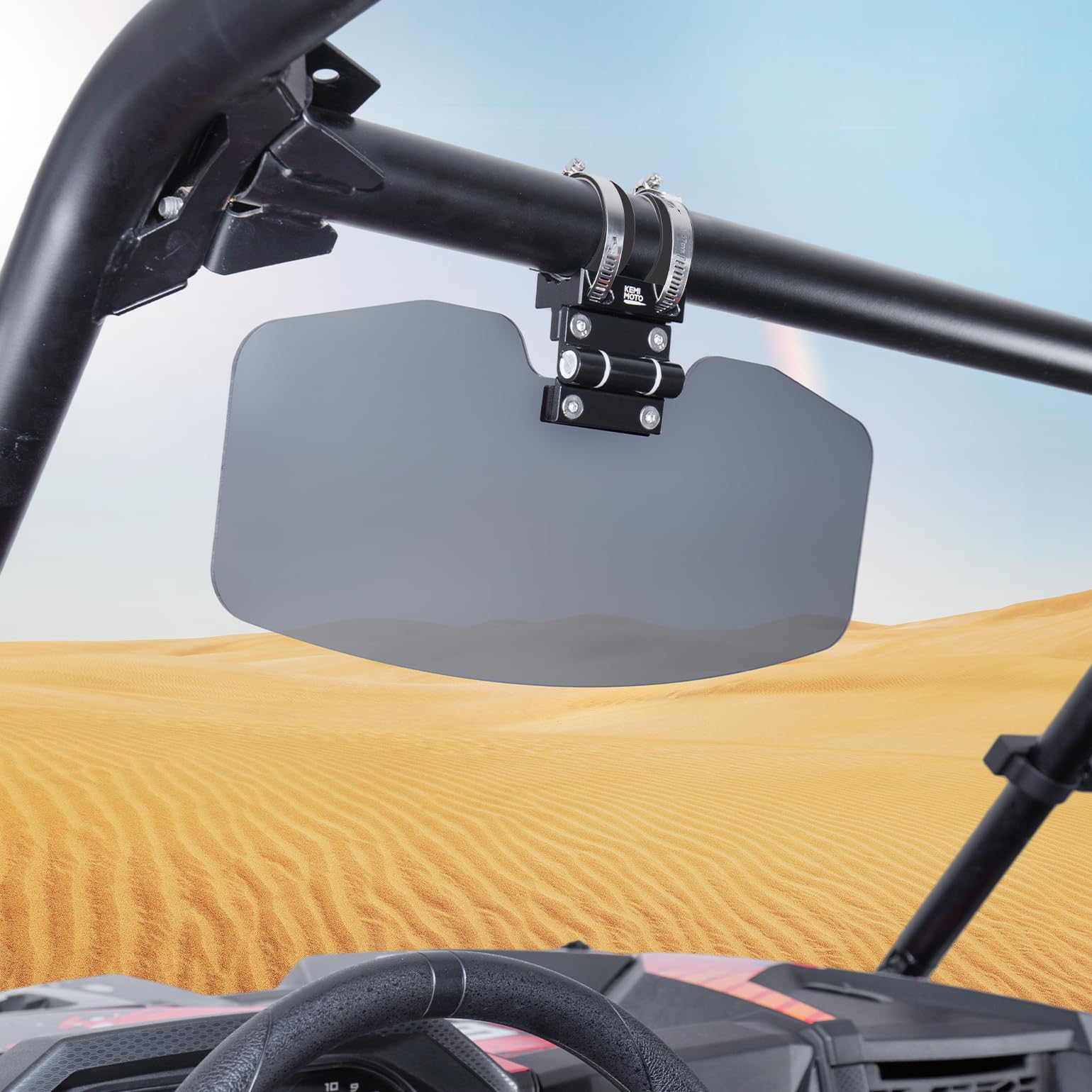 UTV Sun Visor Fit 1.5-2 in Roll Bars UTV Side X Side with Windshield - Image 9