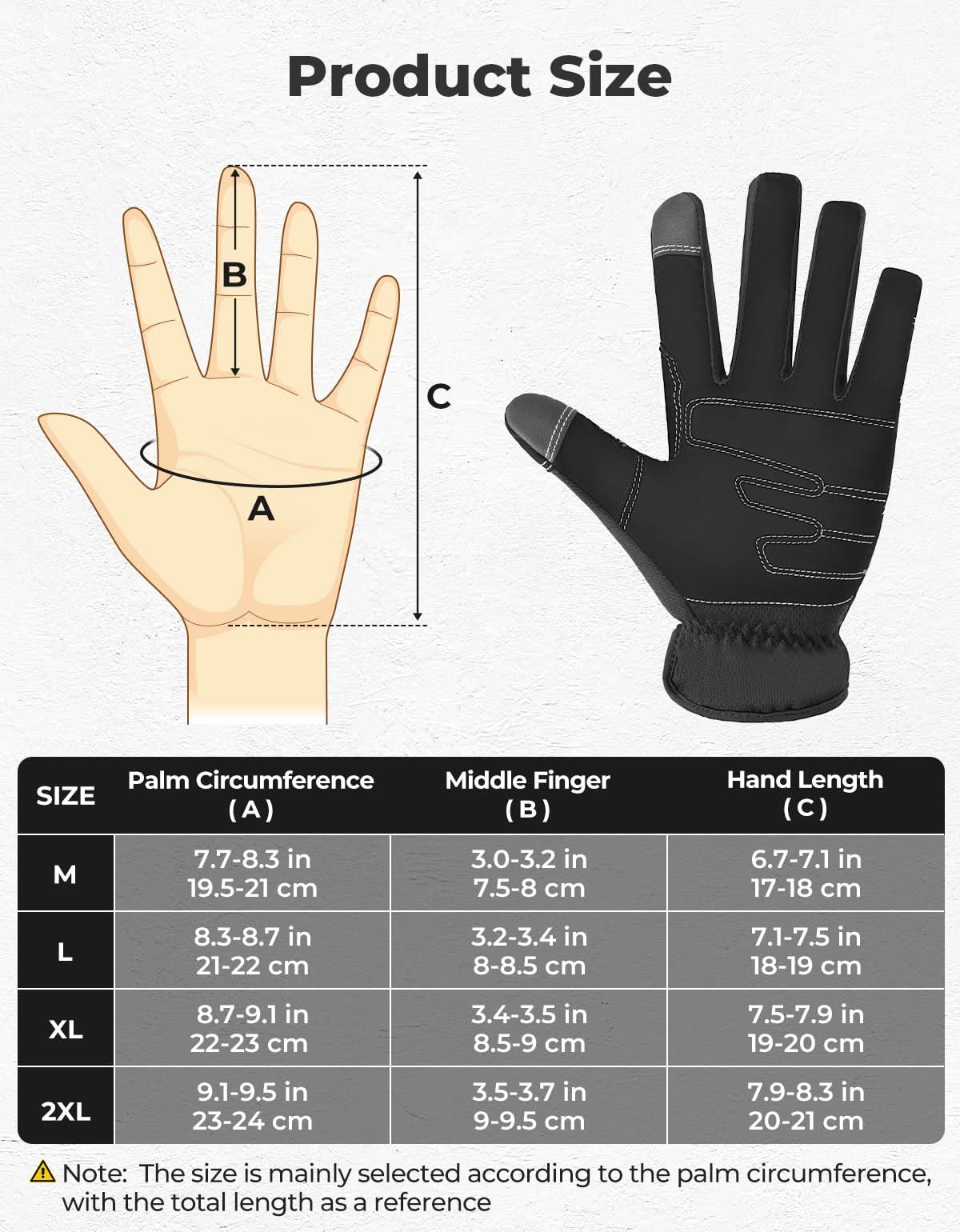 Touchscreen Work Gloves with Padding for Men & Women - Image 7
