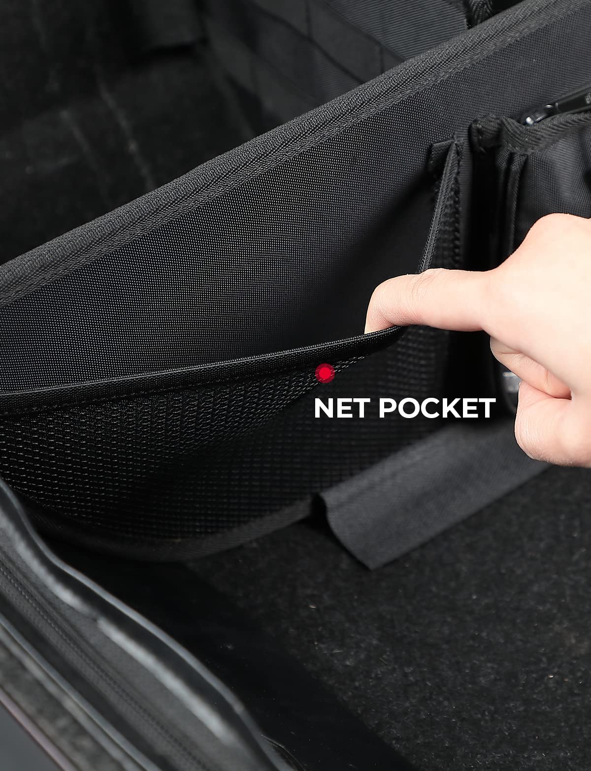 Tour Pack Organizer with Mesh Pocket and Dividers - Image 4