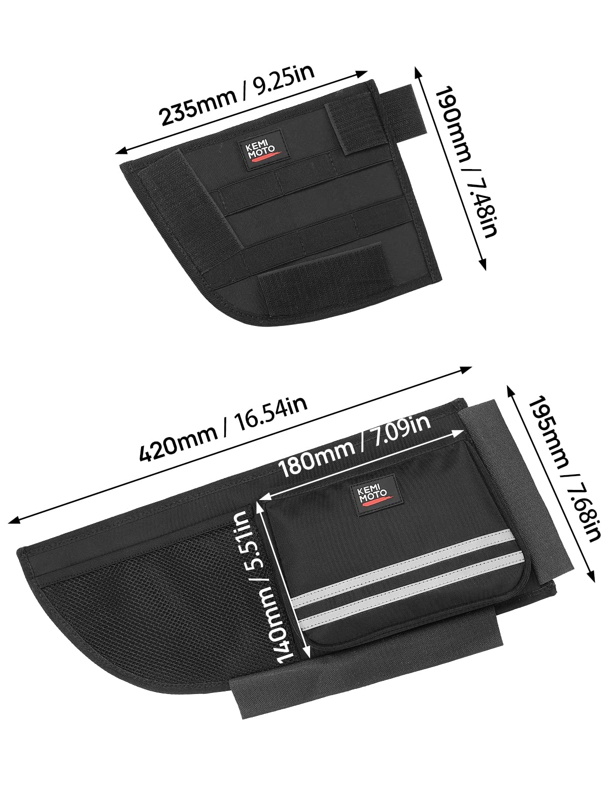 Tour Pack Organizer with Mesh Pocket and Dividers - Image 6