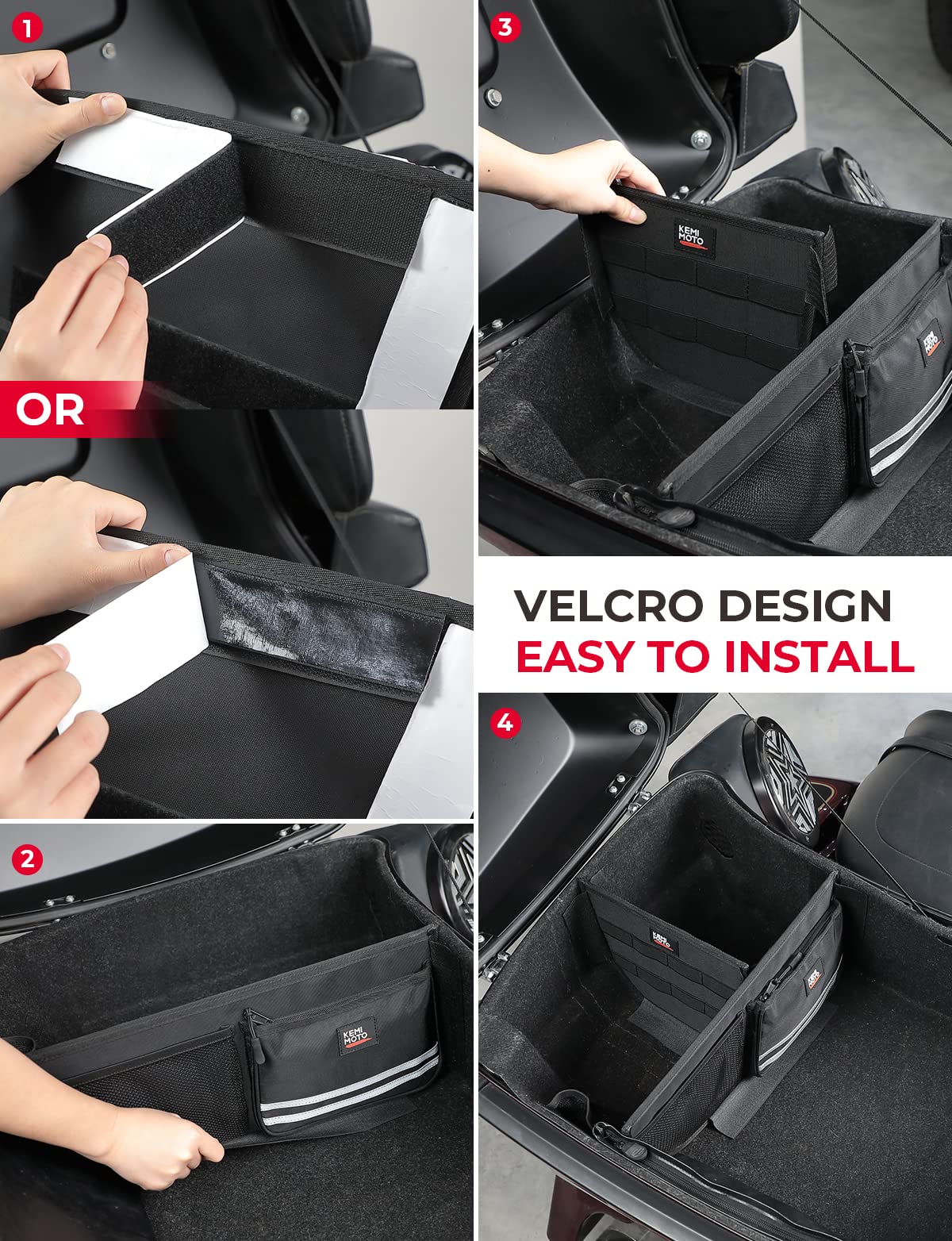 Tour Pack Organizer with Mesh Pocket and Dividers - Image 7