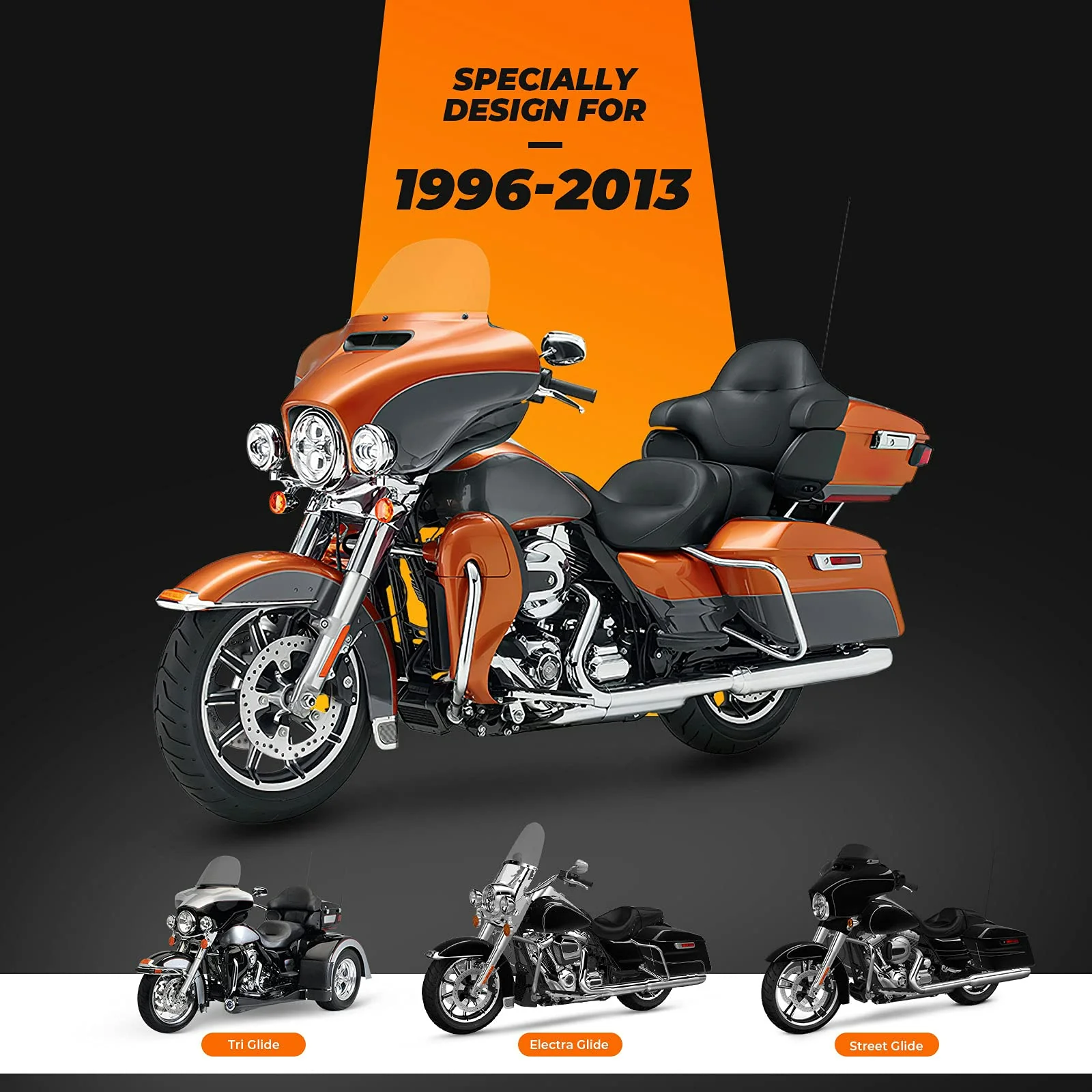 Windshield Bags for Touring Street Glide Electra Glide - Image 4