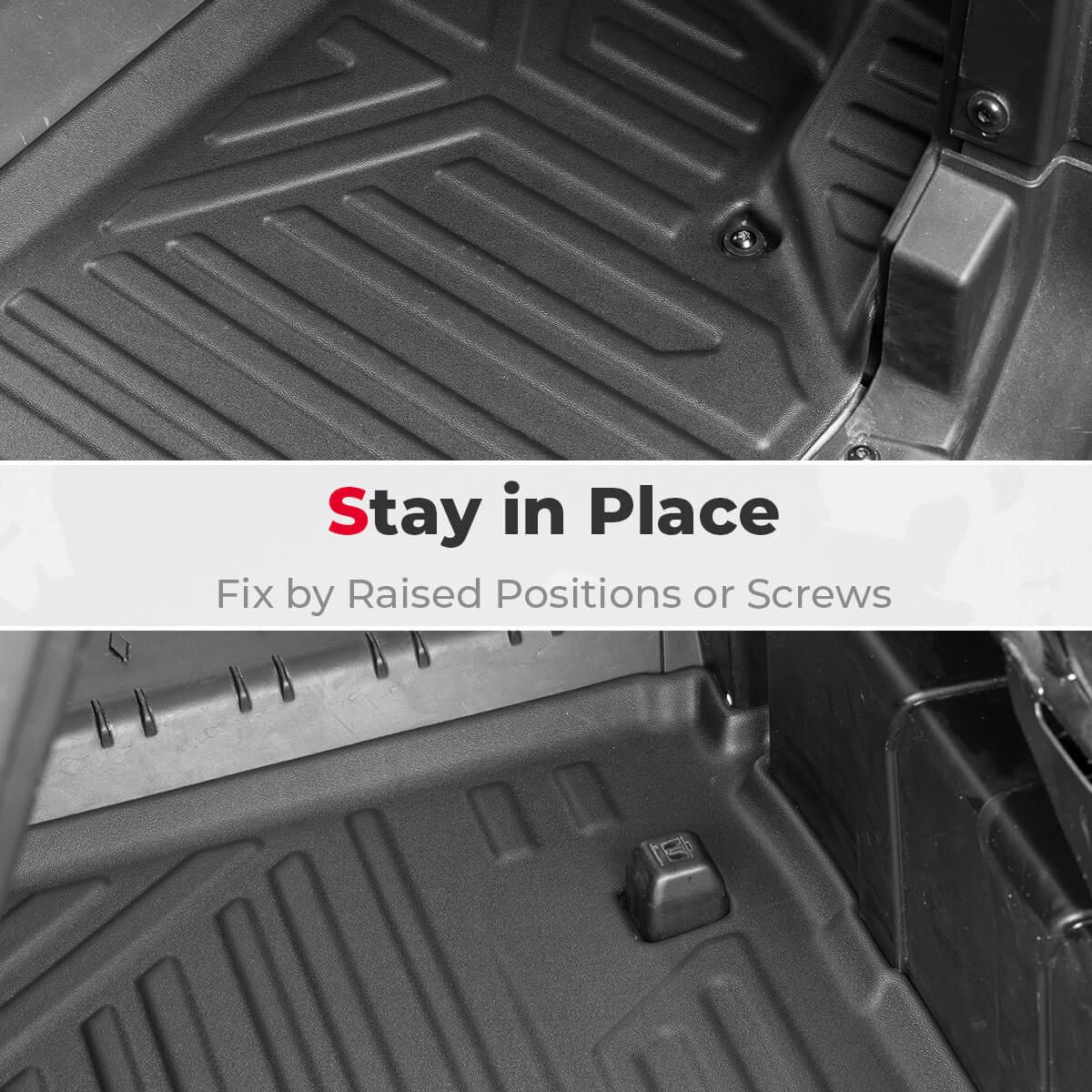 TPE Floor Mats & Bed Liner for 4-Seater Can-Am Defender HD7|8|9|10 - Image 5