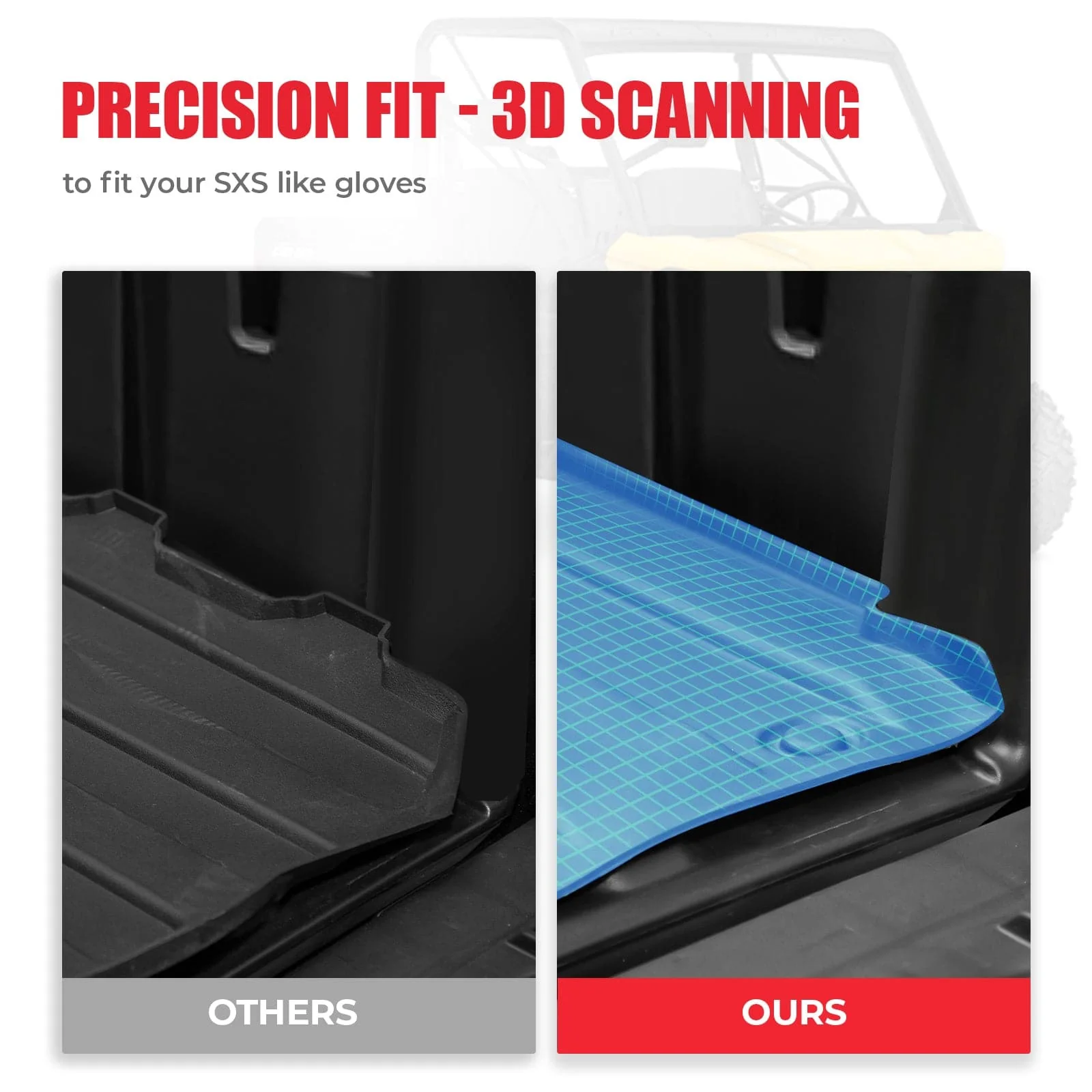 TPE Floor Mats & Bed Liner for 4-Seater Can-Am Defender HD7|8|9|10 - Image 8