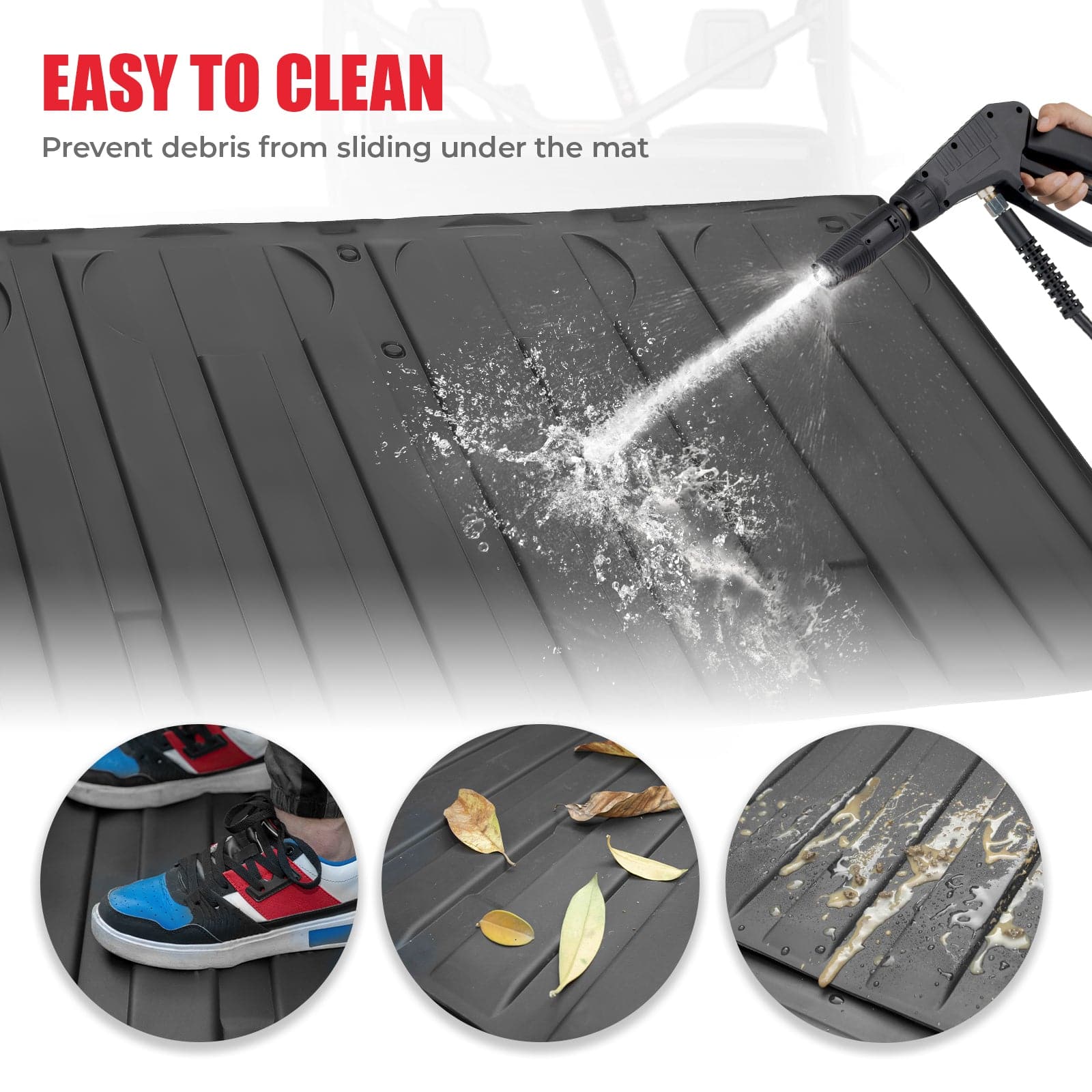TPE Floor Mats & Bed Liner for 4-Seater Can-Am Defender HD7|8|9|10 - Image 9