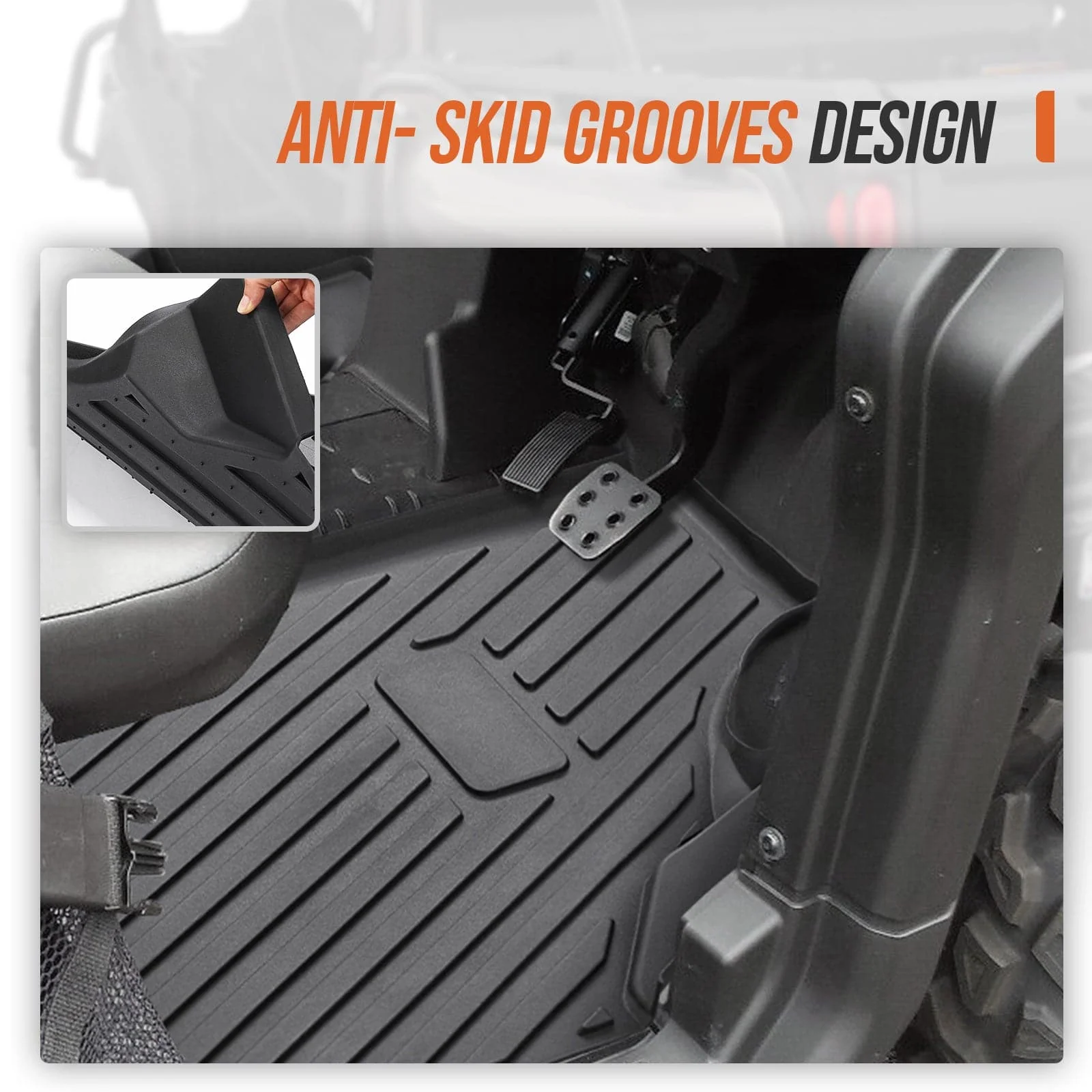TPE Floor Mats & Bed Liner for Can-Am Defender HD7|8|9|10 - Image 7