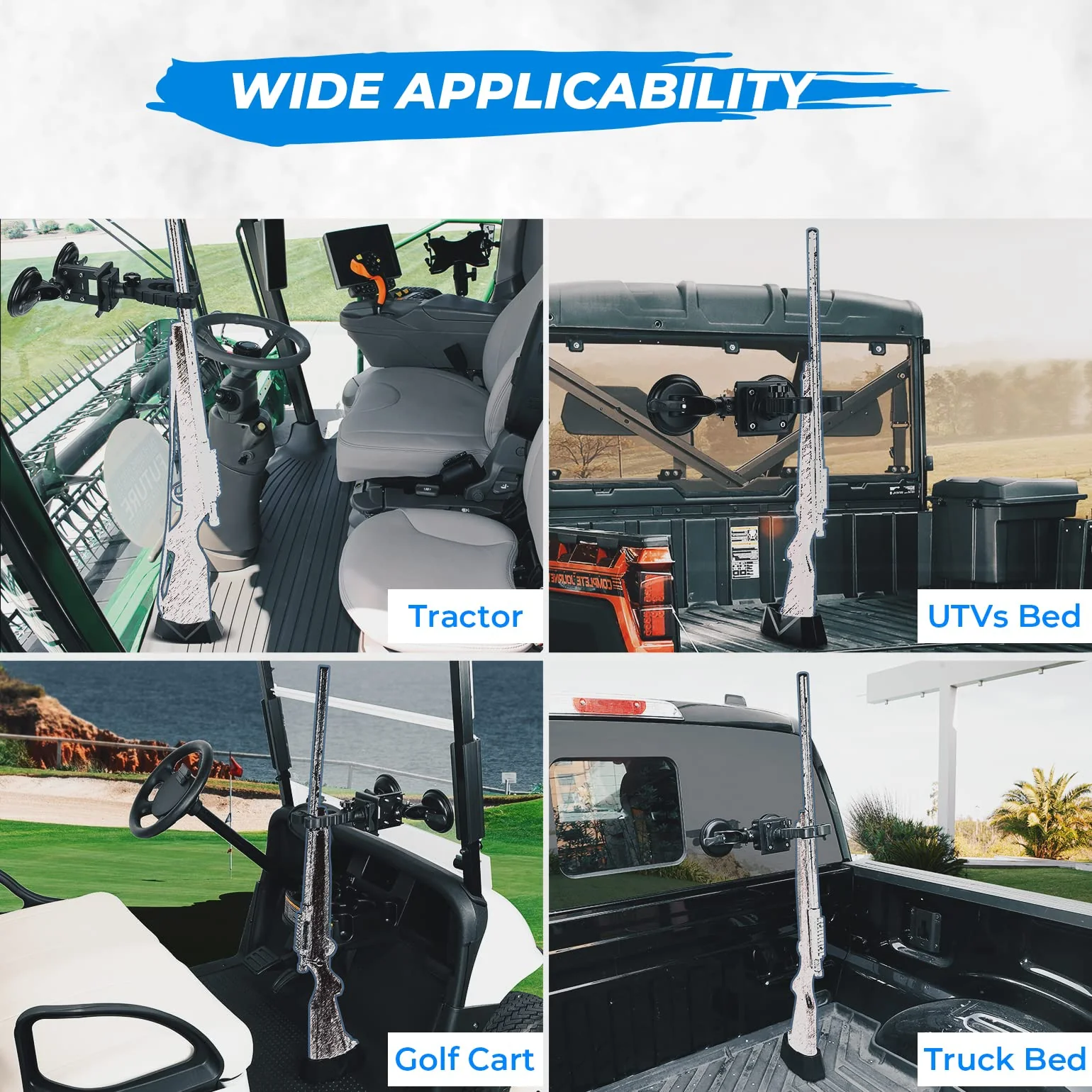 Tractor Gun Holder Rack for Glass Windshield - Image 5