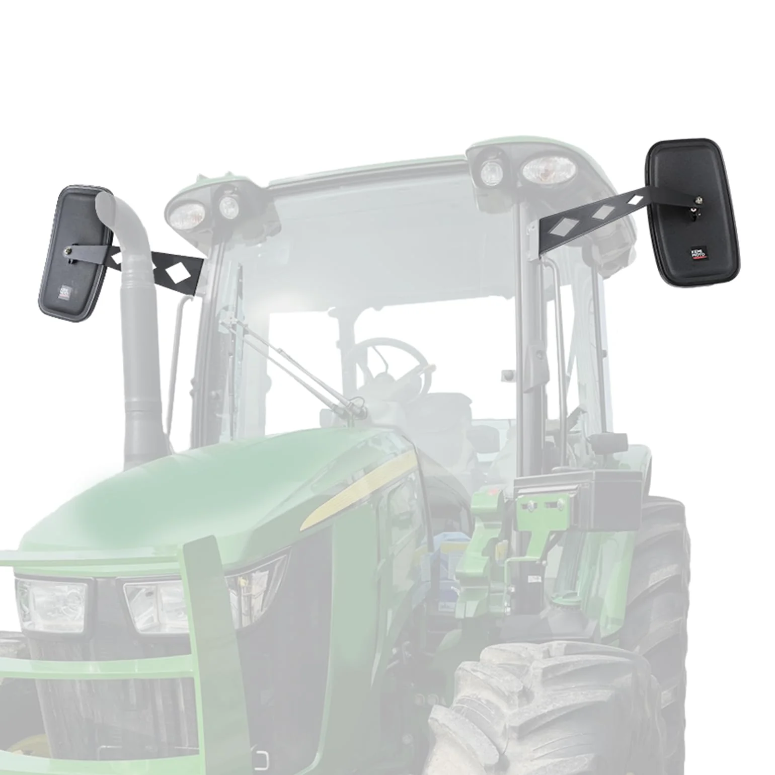 Tractor Side Mirrors for John Deere 5000 & 6000 Series - Image 2