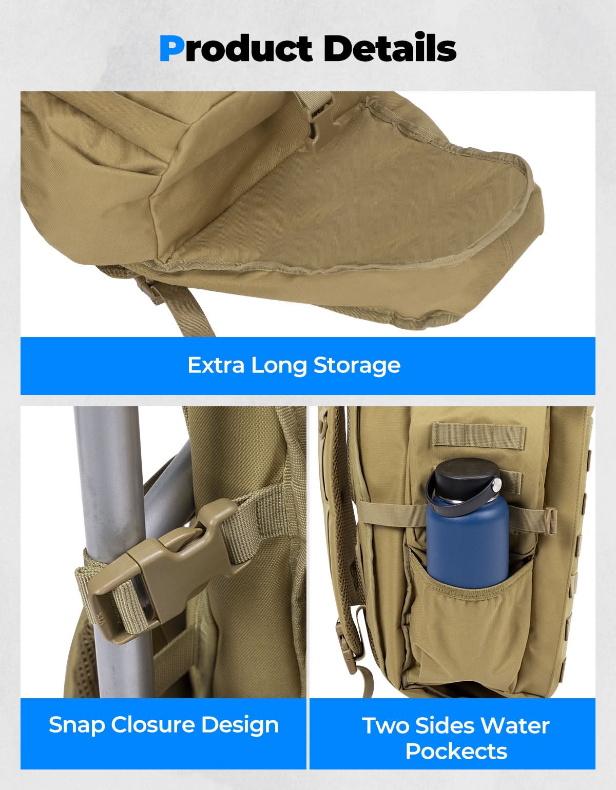 Large Capacity Travel Bag 70L for Hiking and Hunting - Image 14