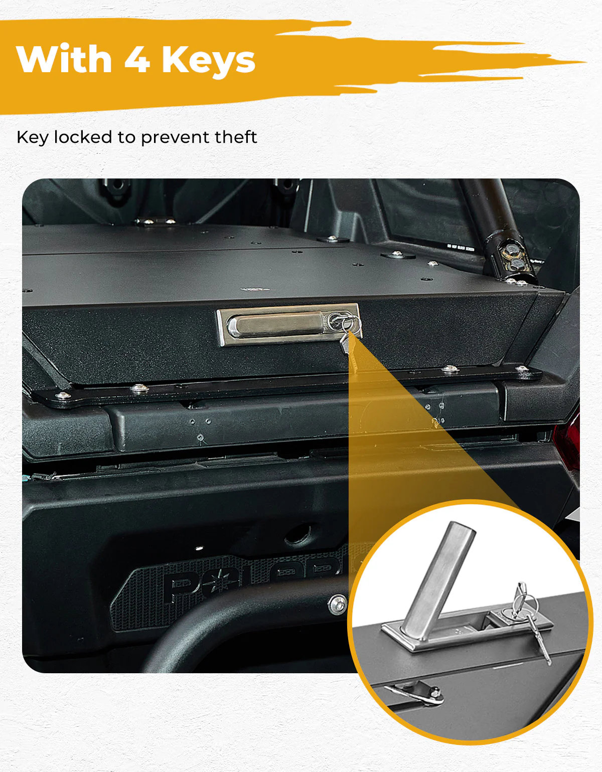 Trunk Bed Enclosure for 2024+ Polaris RZR XP 1000/4 1000 - Image 7