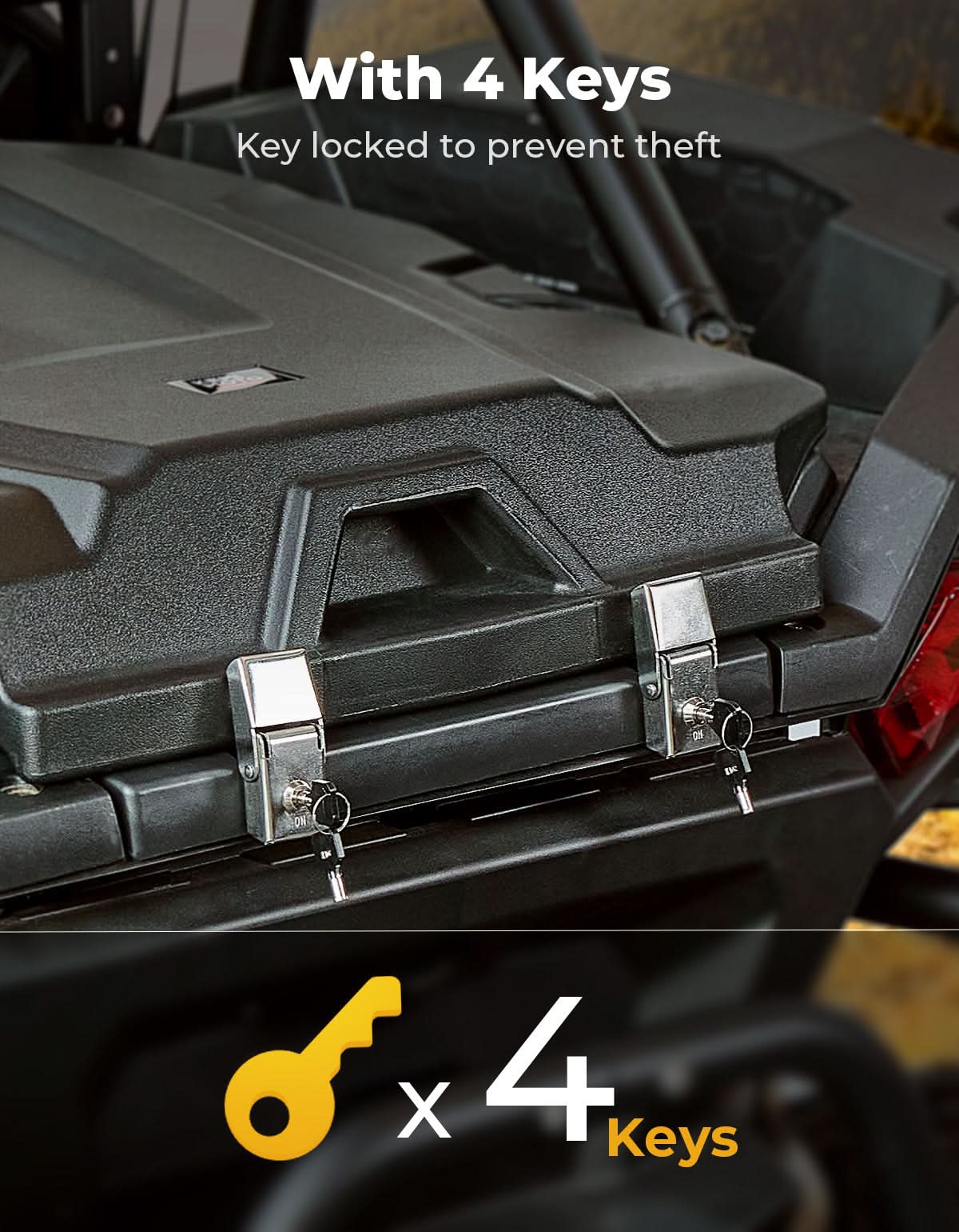 Trunk Bed Enclosure for Polaris RZR XP 1000/4 2024-2025 - Image 5