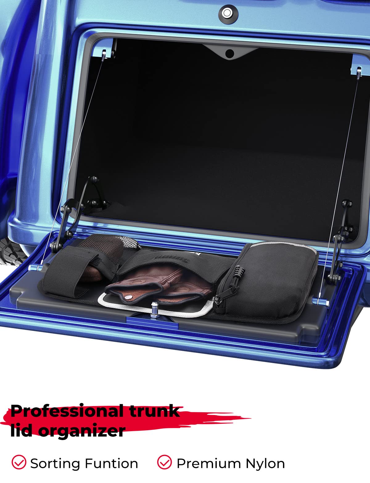 Trunk Lid Organizer for Tri Glide Freewheeler Accessories 2009-2024 - Image 2