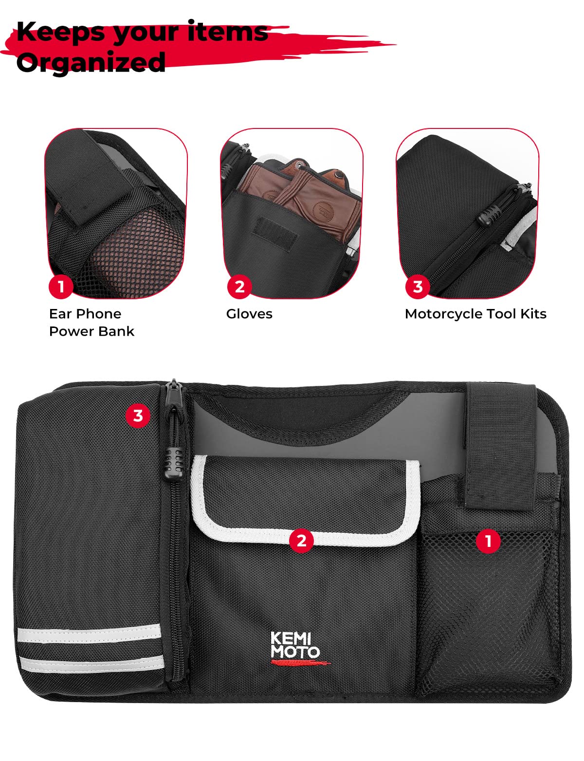Trunk Lid Organizer for Tri Glide Freewheeler Accessories 2009-2024 - Image 3