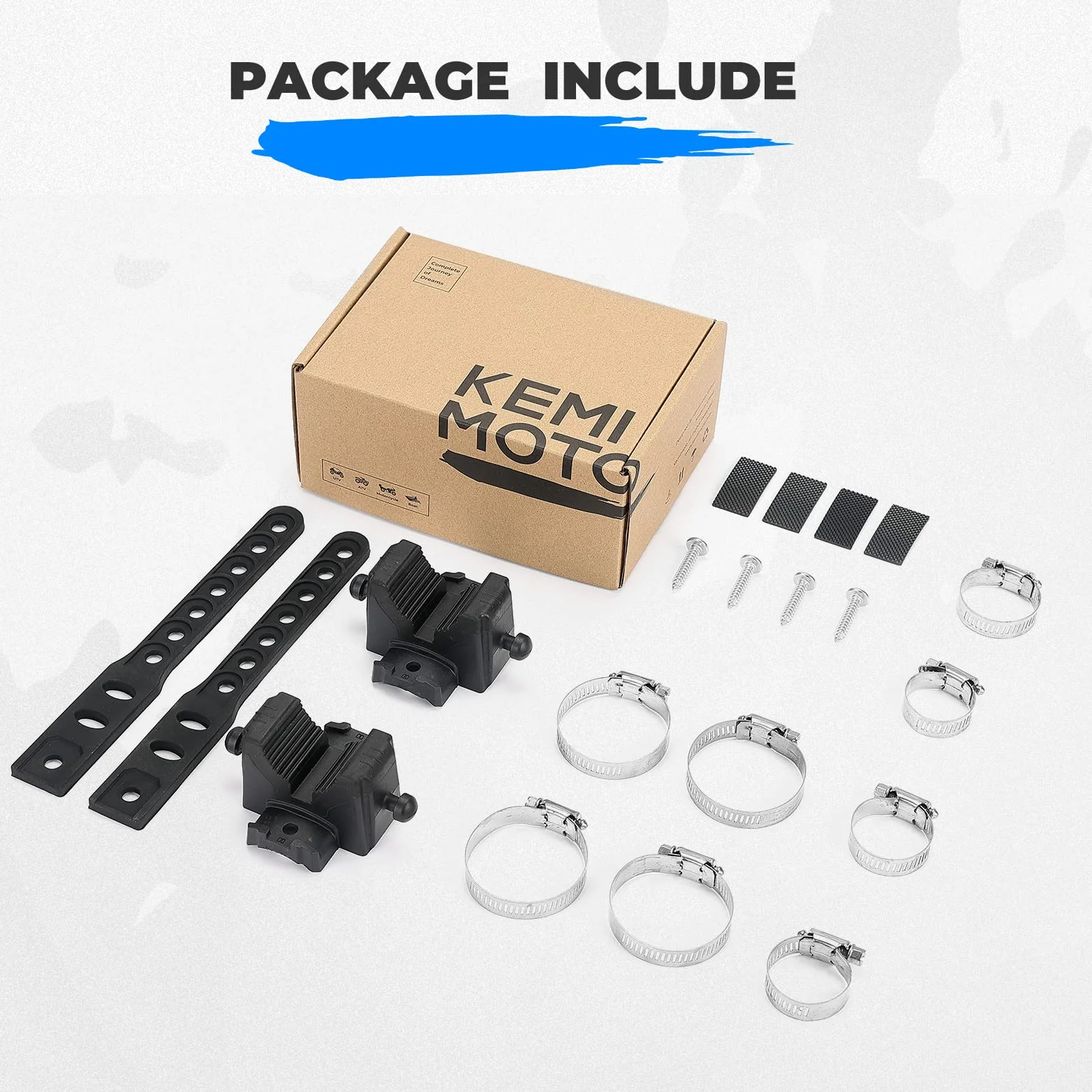 Type B Rubber Tool Clamp Fits 0.75-2.25 Inches Roll Bars - Image 2