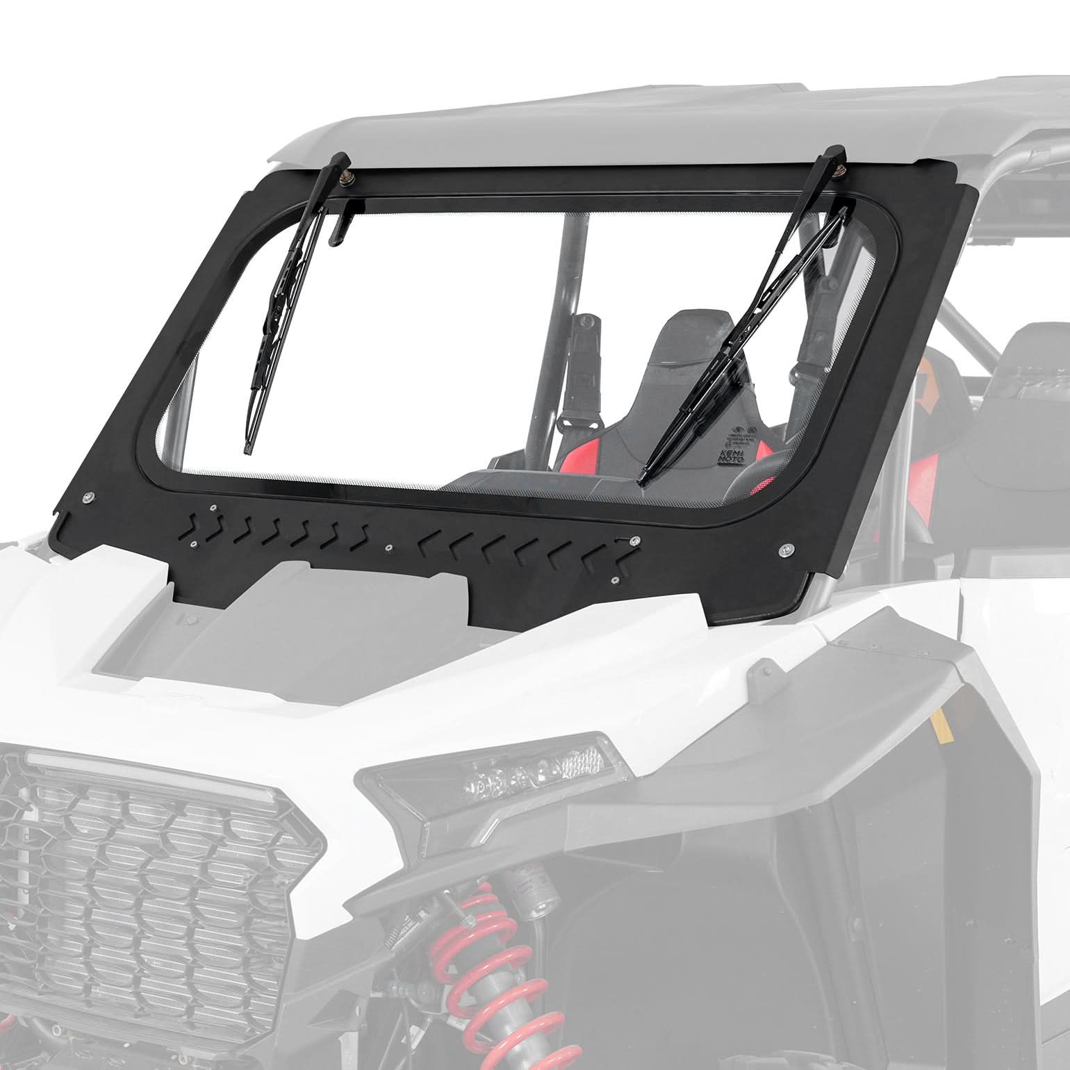 Full Front Glass Windshield with 2 Manual Wipers for Polaris RZR XP - Image 8