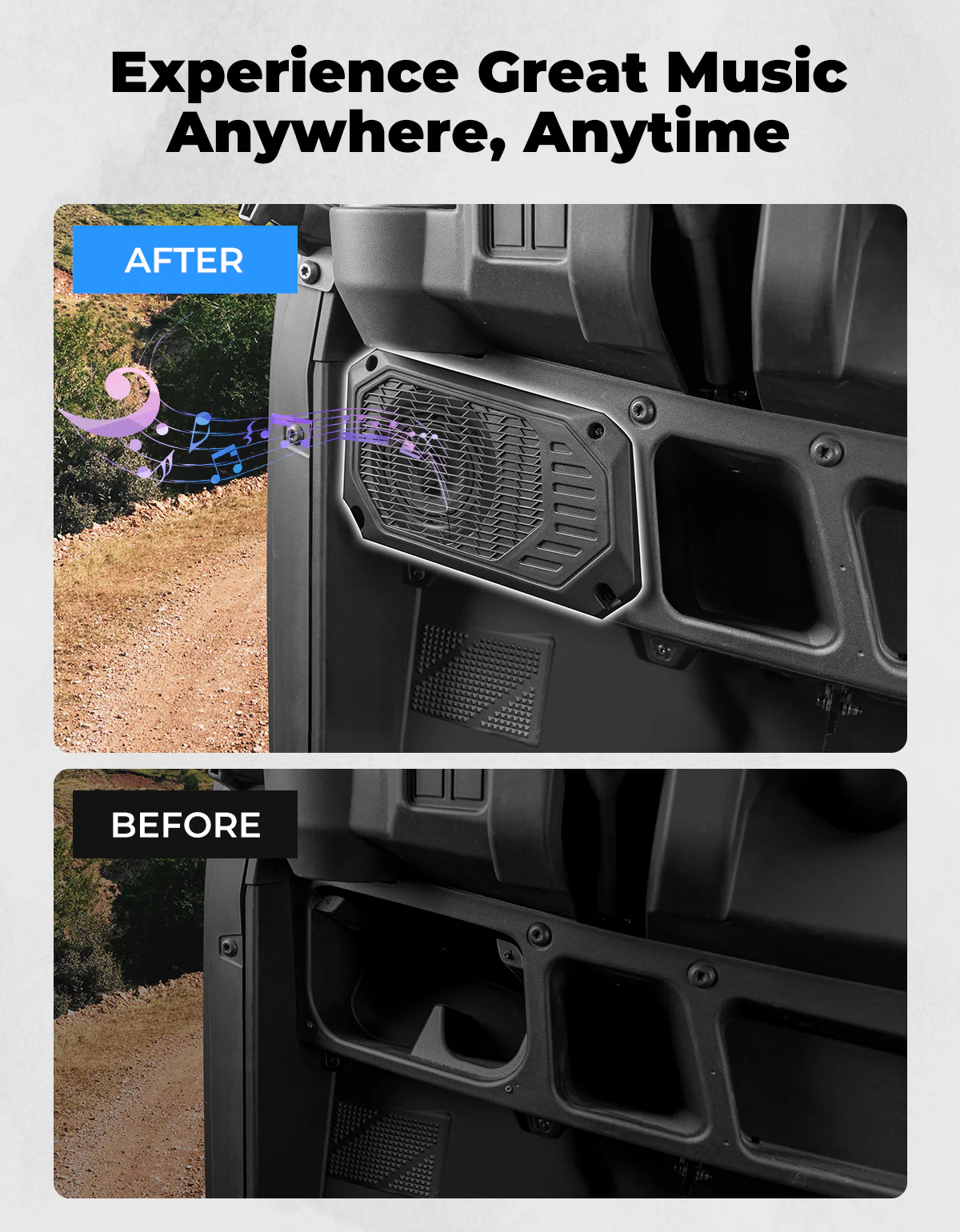 Under Dash Speaker Pods for Polaris Ranger XP 1000/Crew 2018-2025 - Image 2