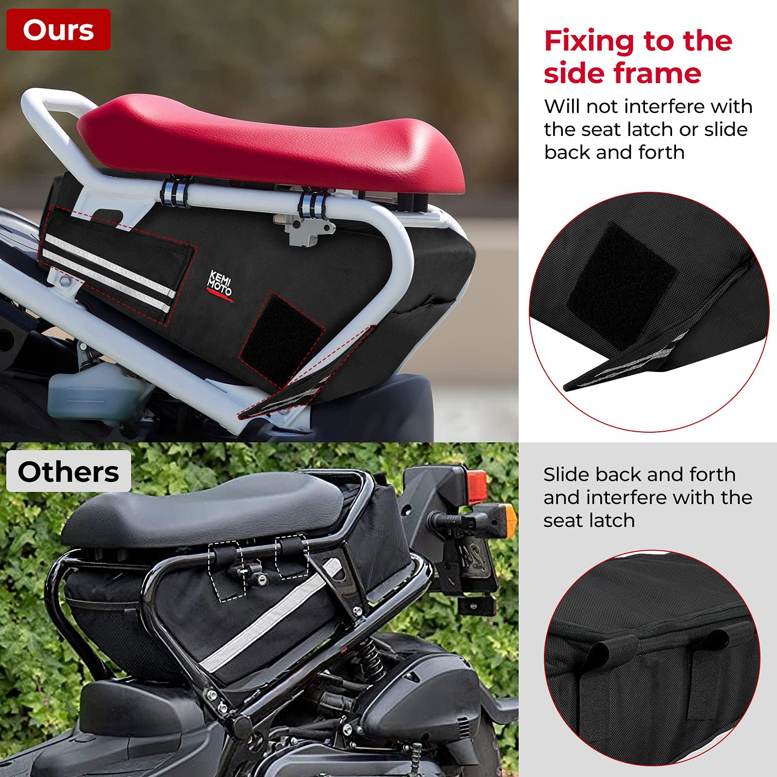Under Seat Storage Bag Cling to The Side Frame Ruckus Bag - Image 2
