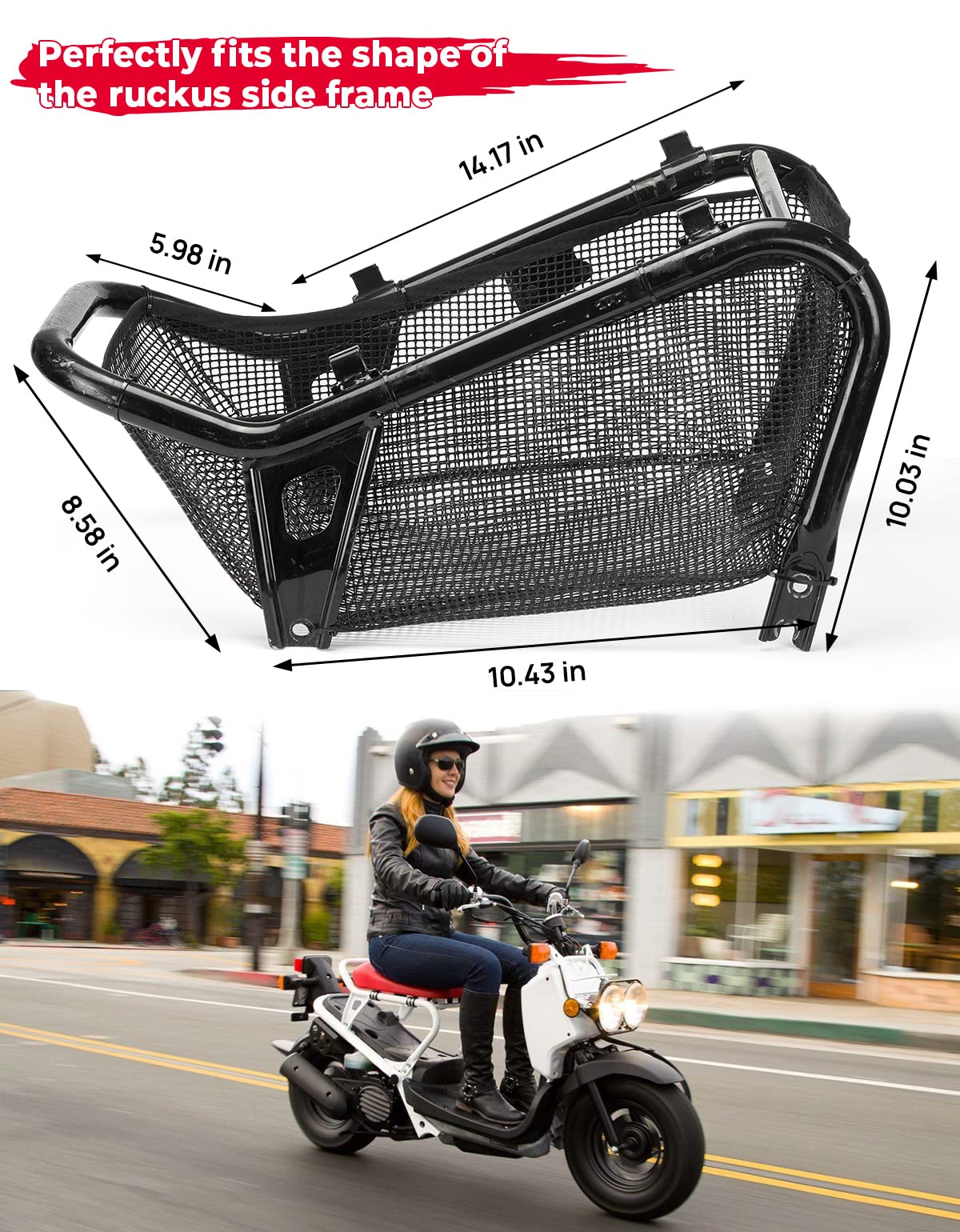Underseat Mesh Storage for Scooter Ruckus 2010-2024 - Image 2