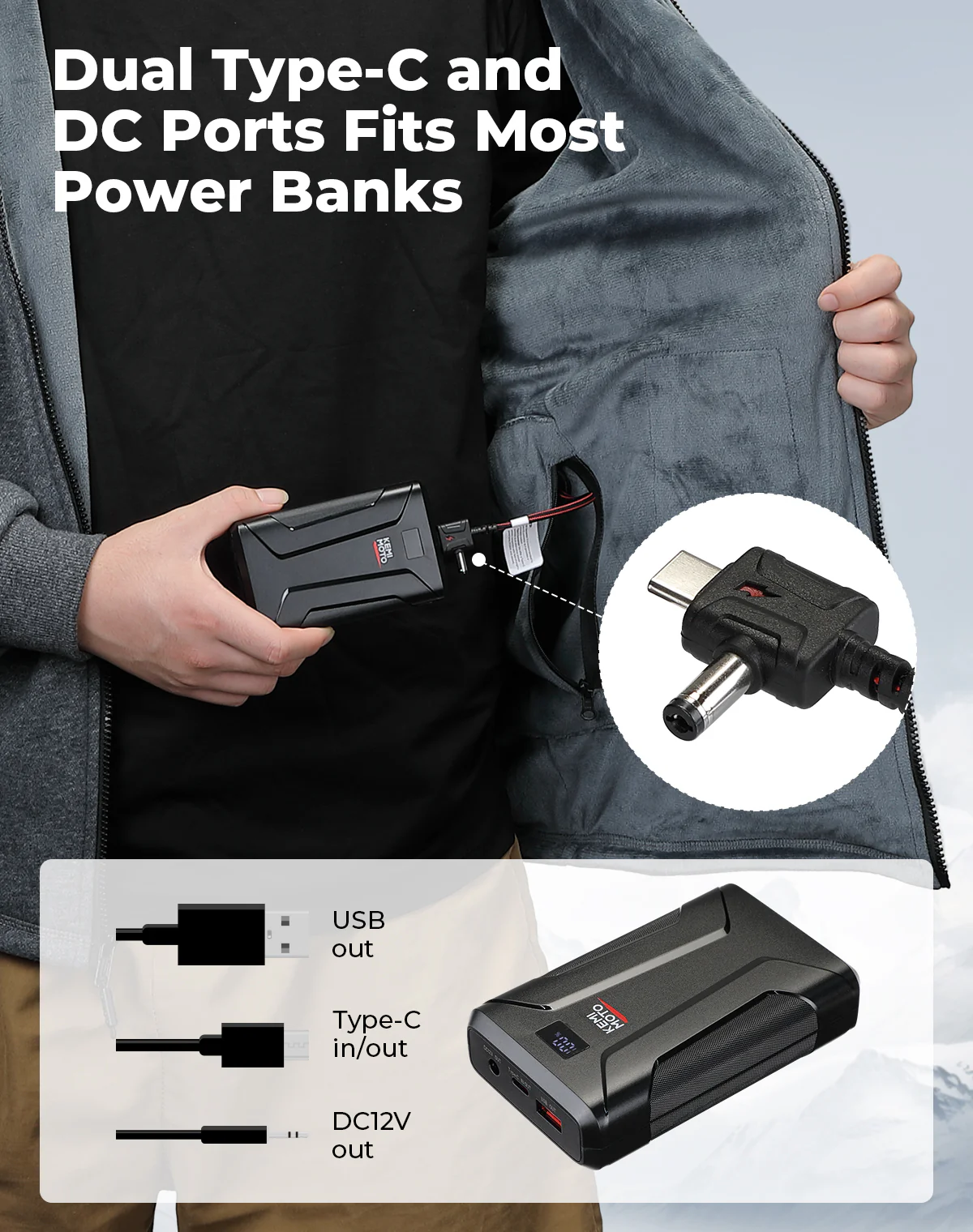 Heated Hoodie with 12V Battery Pack - Image 13