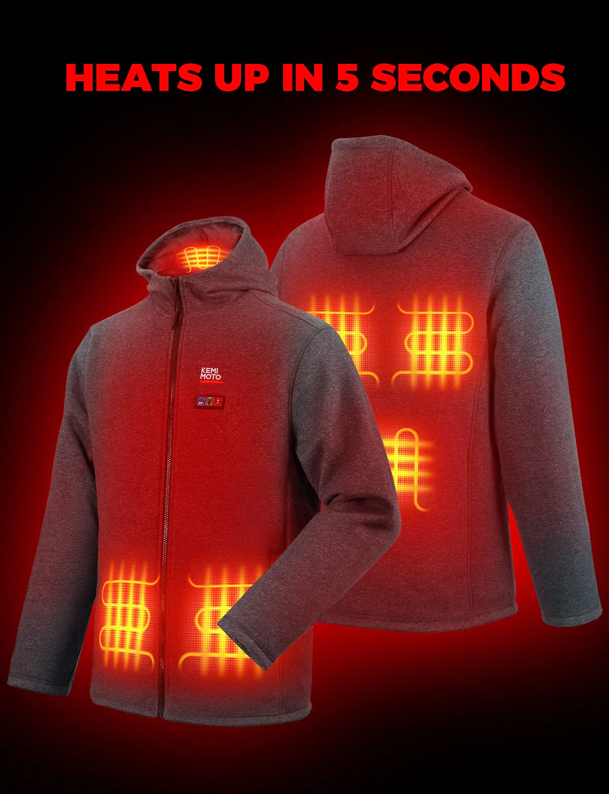 Heated Hoodie with 12V Battery Pack - Image 16