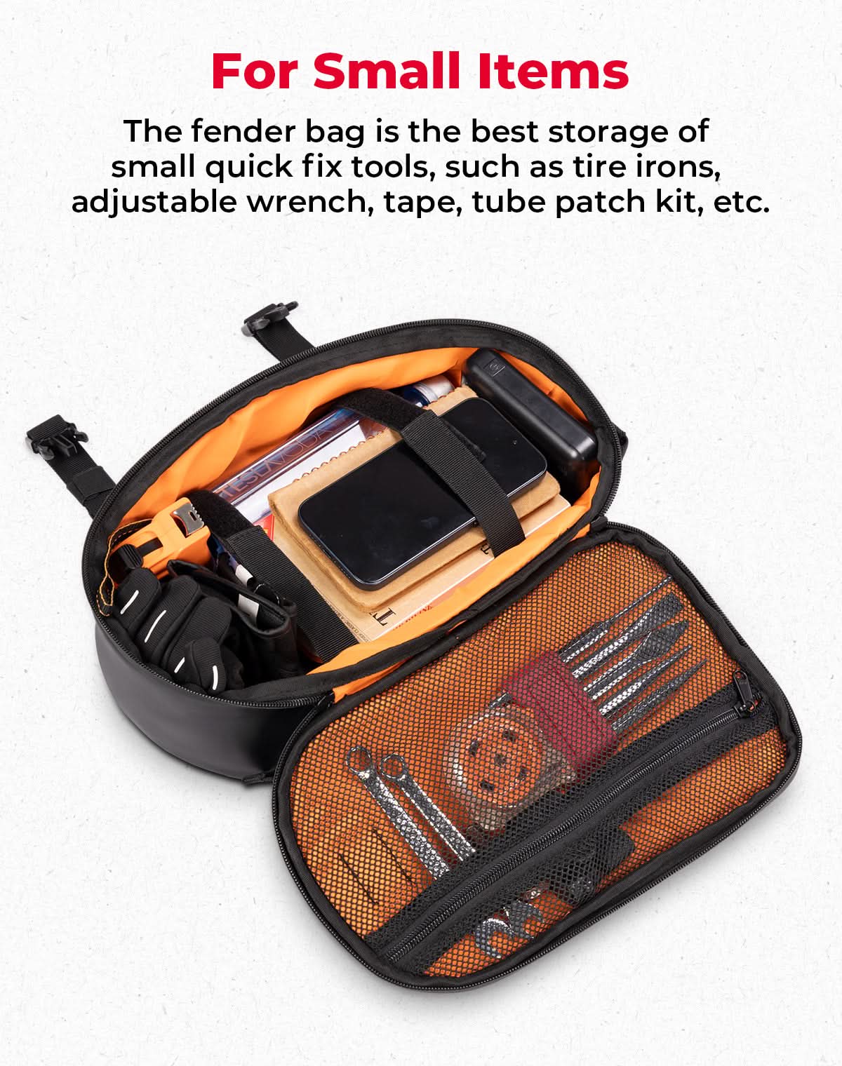 Universal 6L Motorcycle Rear Fender Bag for Dirt Bike - Image 4