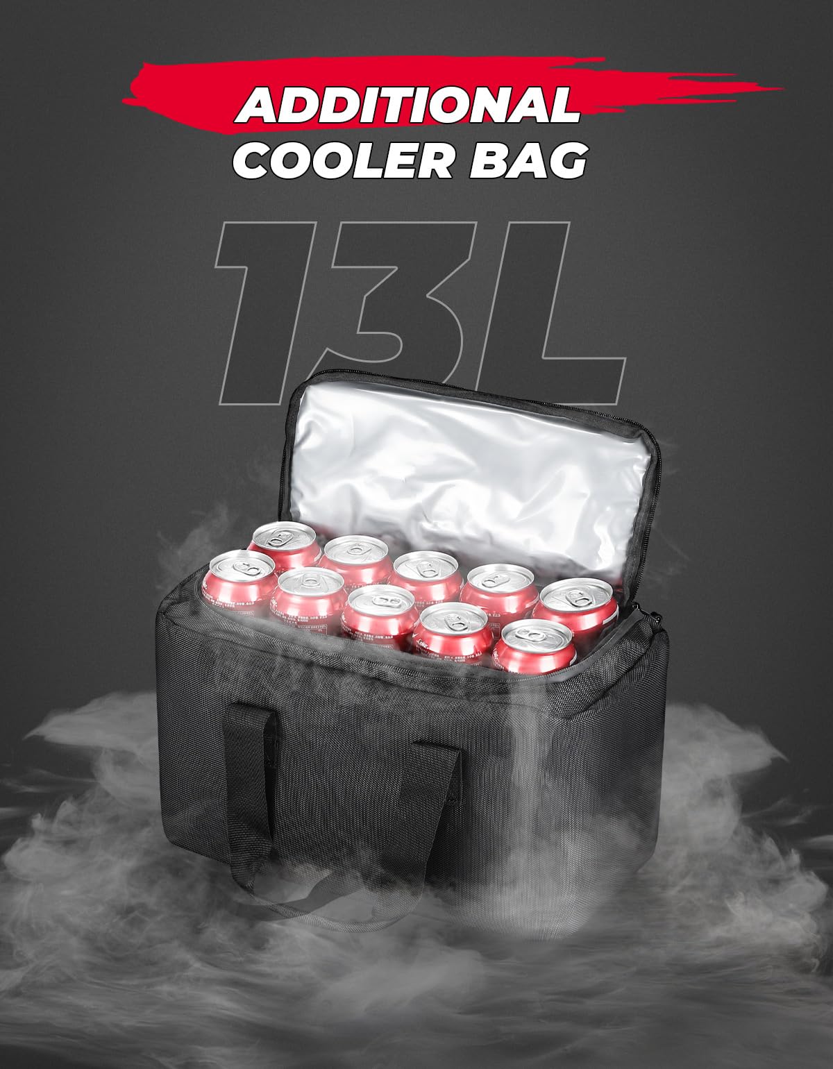 Universal 74L Large ATV Cargo Bag with Cooler Bag - Image 4