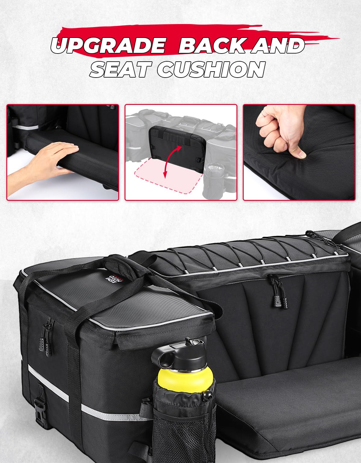 Universal 74L Large ATV Cargo Bag with Cooler Bag - Image 6
