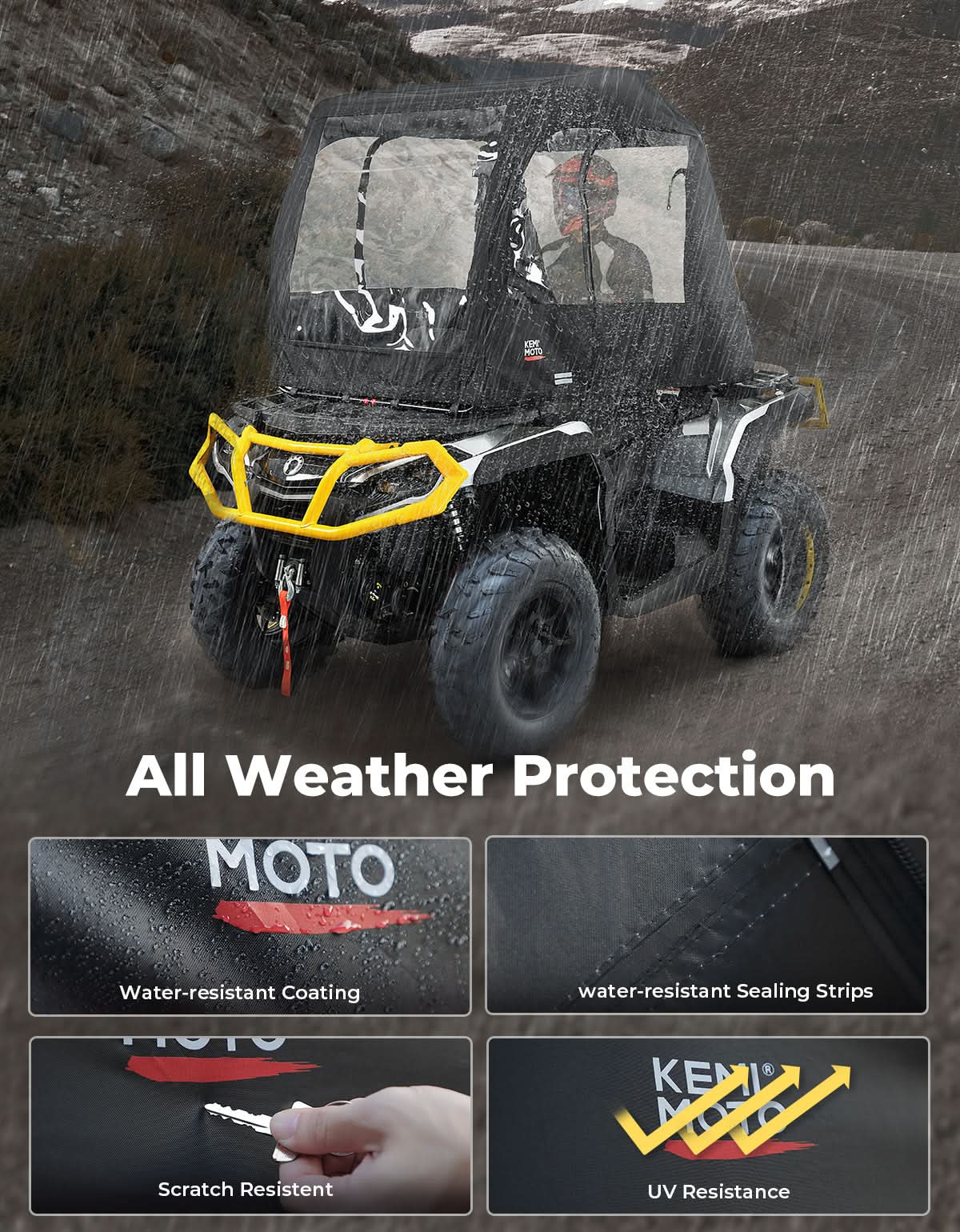 Universal ATV Cab Enclosure for Polaris|Can-Am|Kawasaki|CFMOTO - Image 5