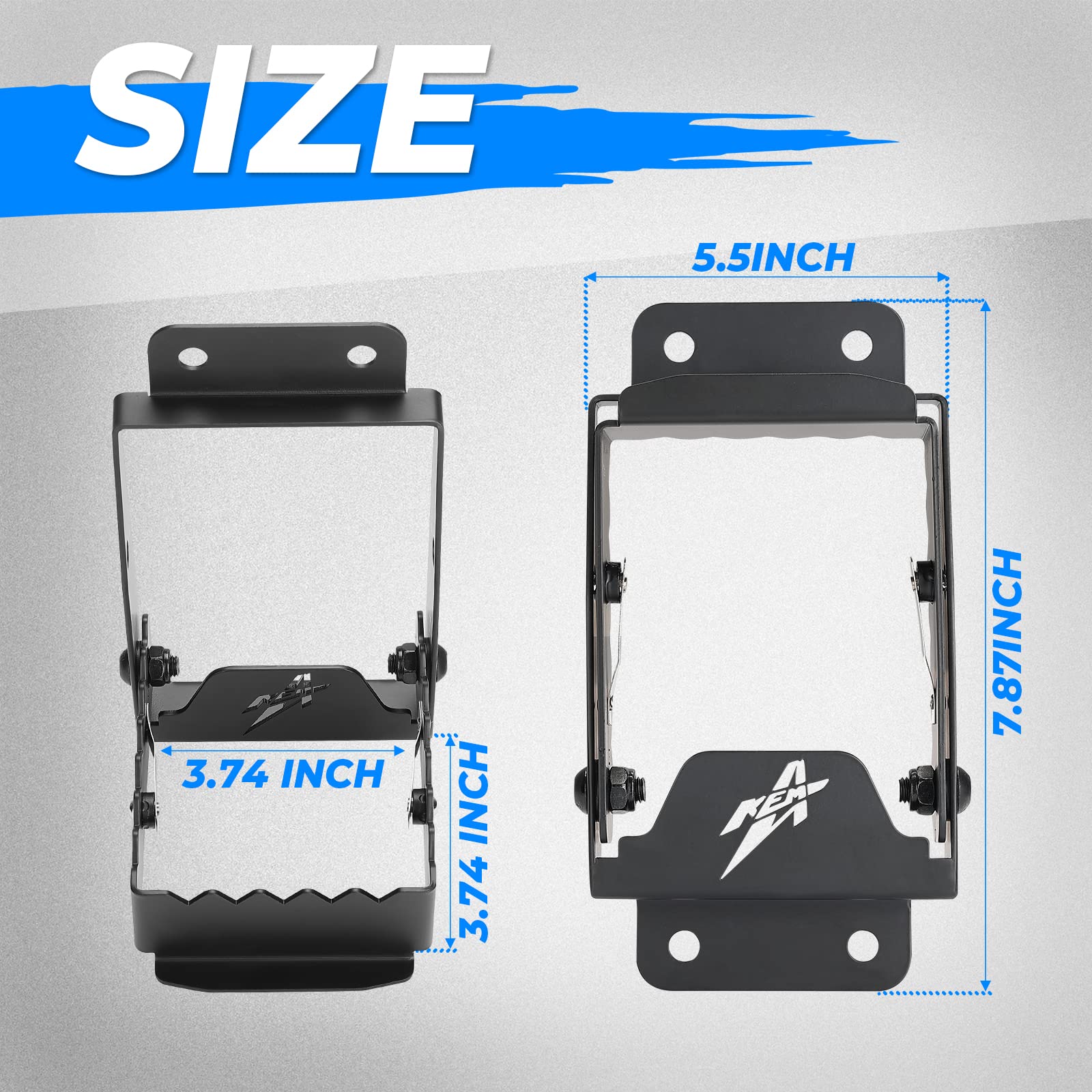 1 Pair ATV Passenger Foot Rest for Polaris Sportsman Scrambler Foreman Fourtrax - Image 8