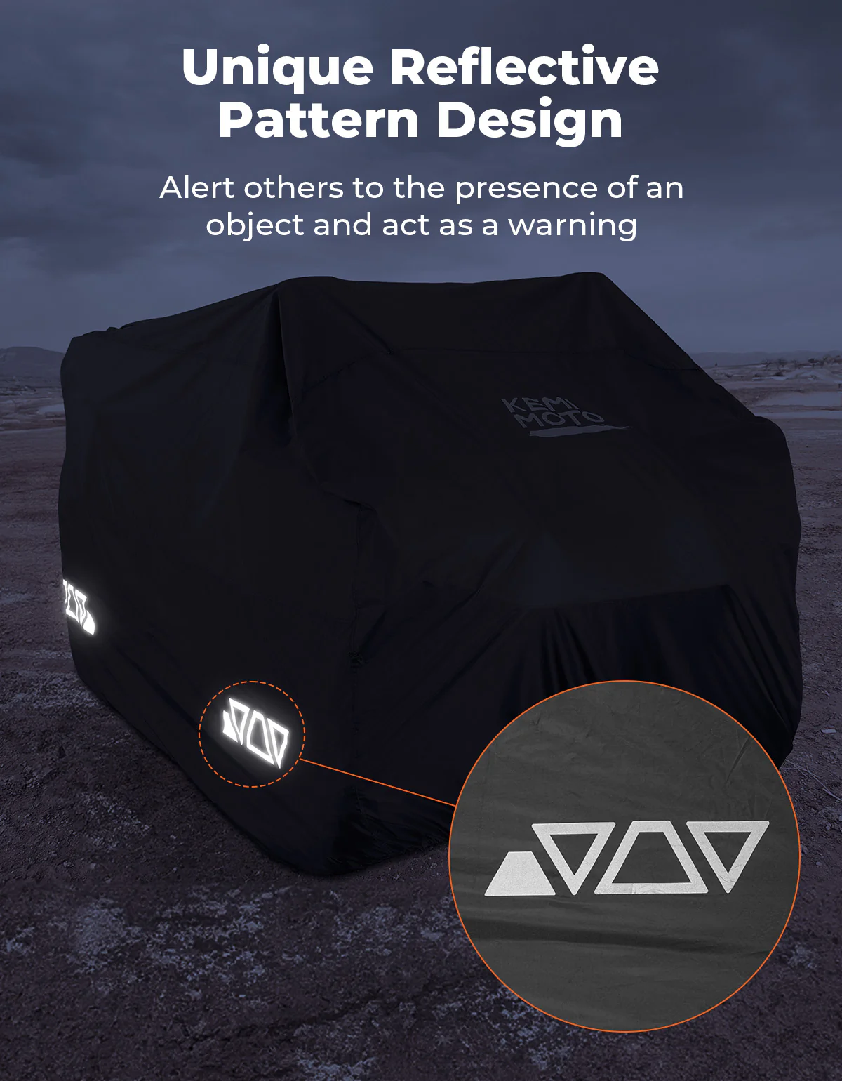 Universal ATV Waterproof Cover 96'' X 49'' X 47'' 300D Oxford fabric - Image 3