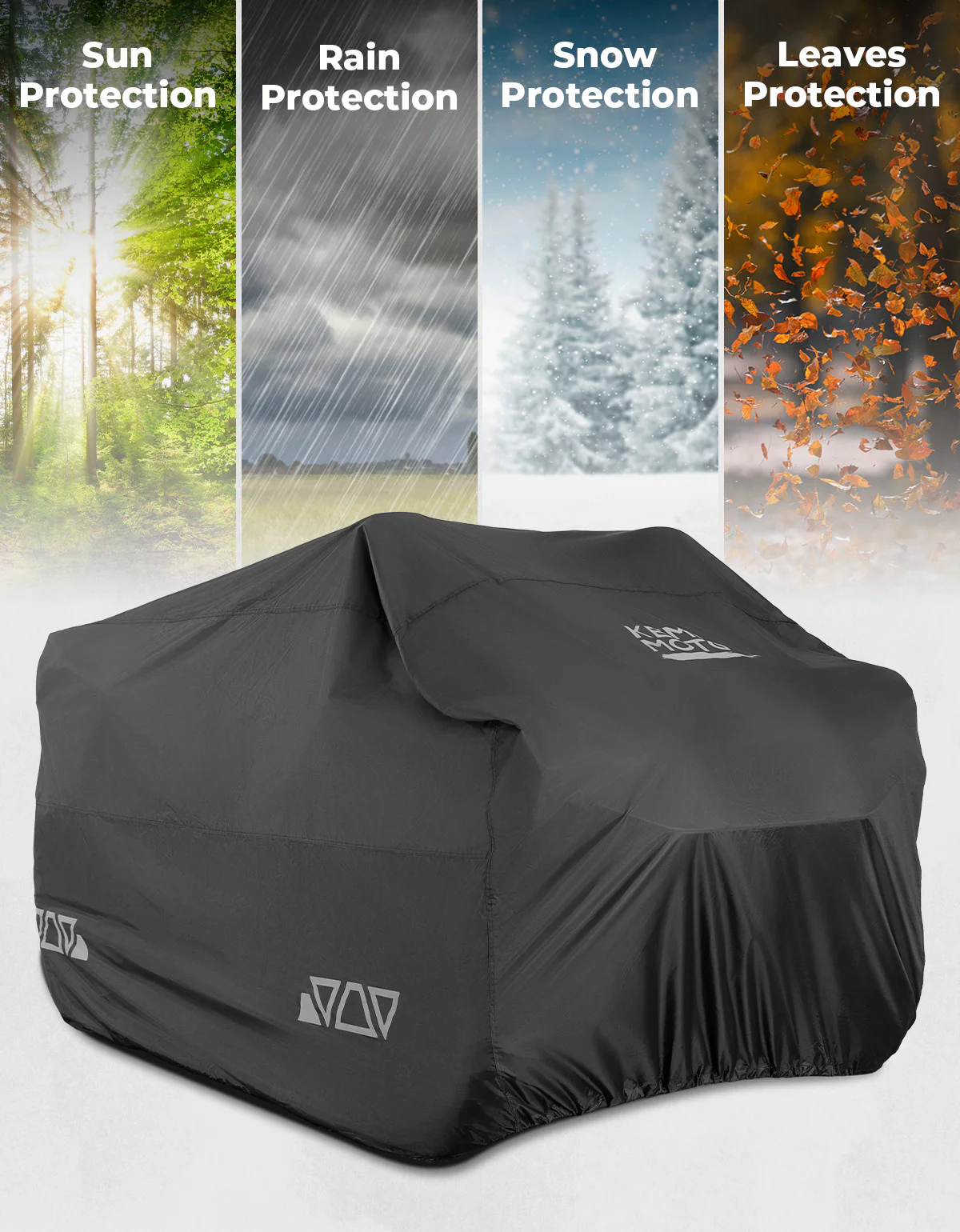 Universal ATV Waterproof Cover 96'' X 49'' X 47'' 300D Oxford fabric - Image 7