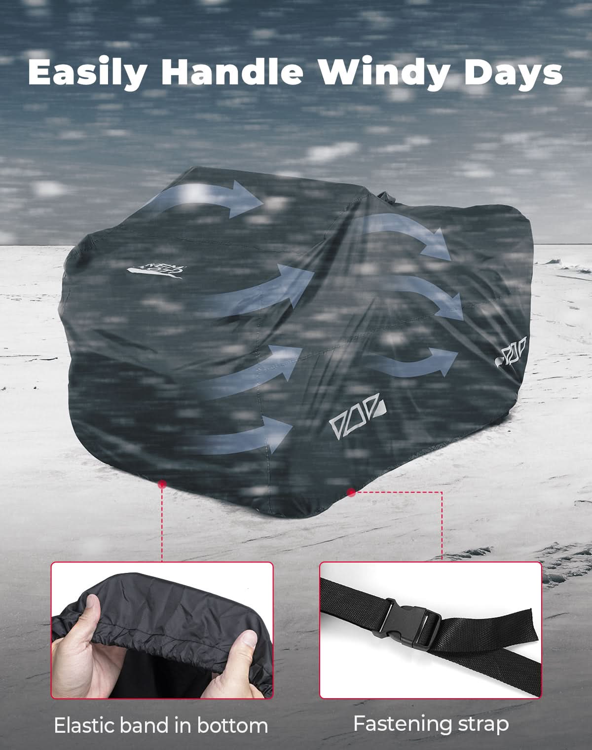 Universal ATV Waterproof Cover 90'' X 43'' X 46'' - Image 2