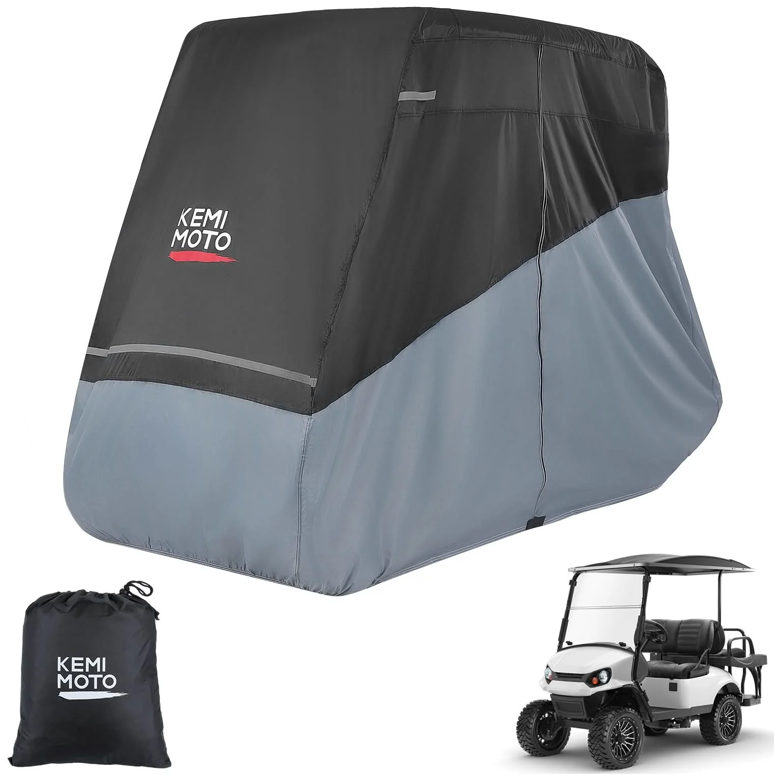 Universal Golf Cart Cover Seats with Storage Bag - Image 4