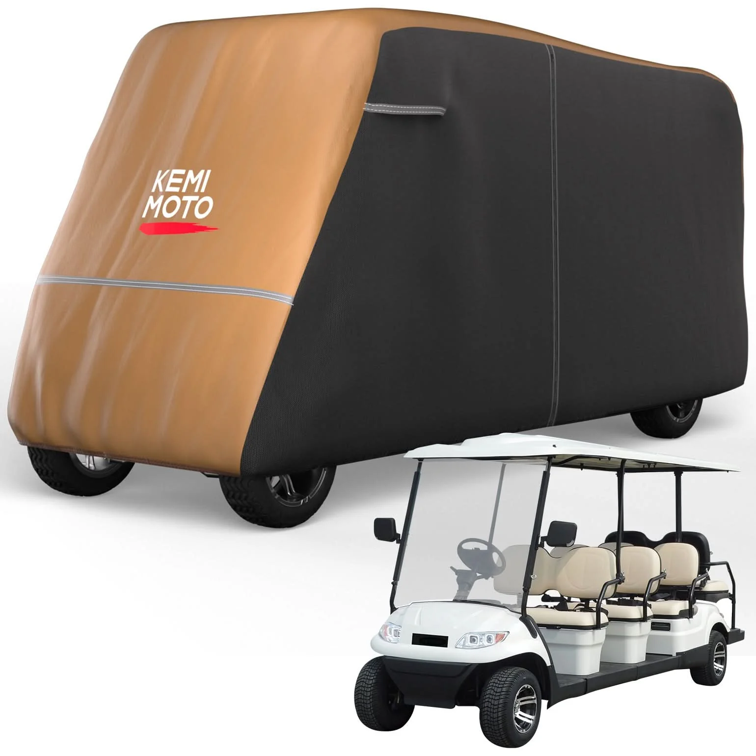Universal Golf Cart Cover Seats with Storage Bag - Image 5