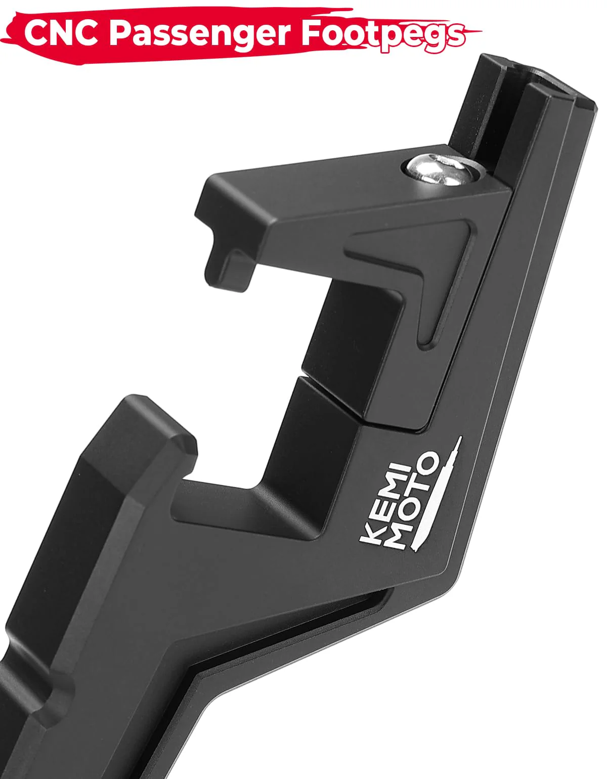 Universal Motorcycle Dirt Bike Passenger Footpegs - Image 2